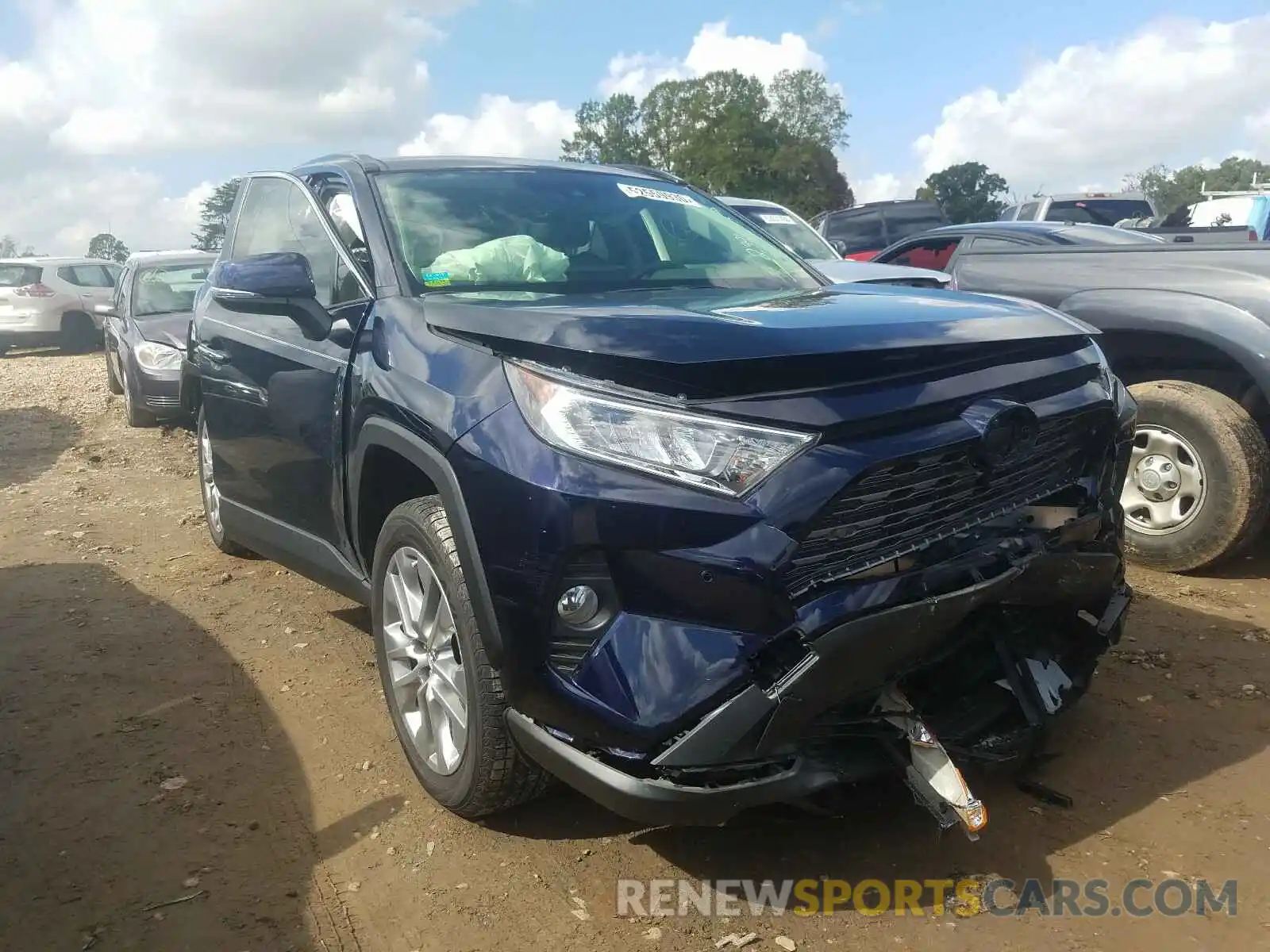 1 Photograph of a damaged car JTMN1RFV8KD521666 TOYOTA RAV4 2019