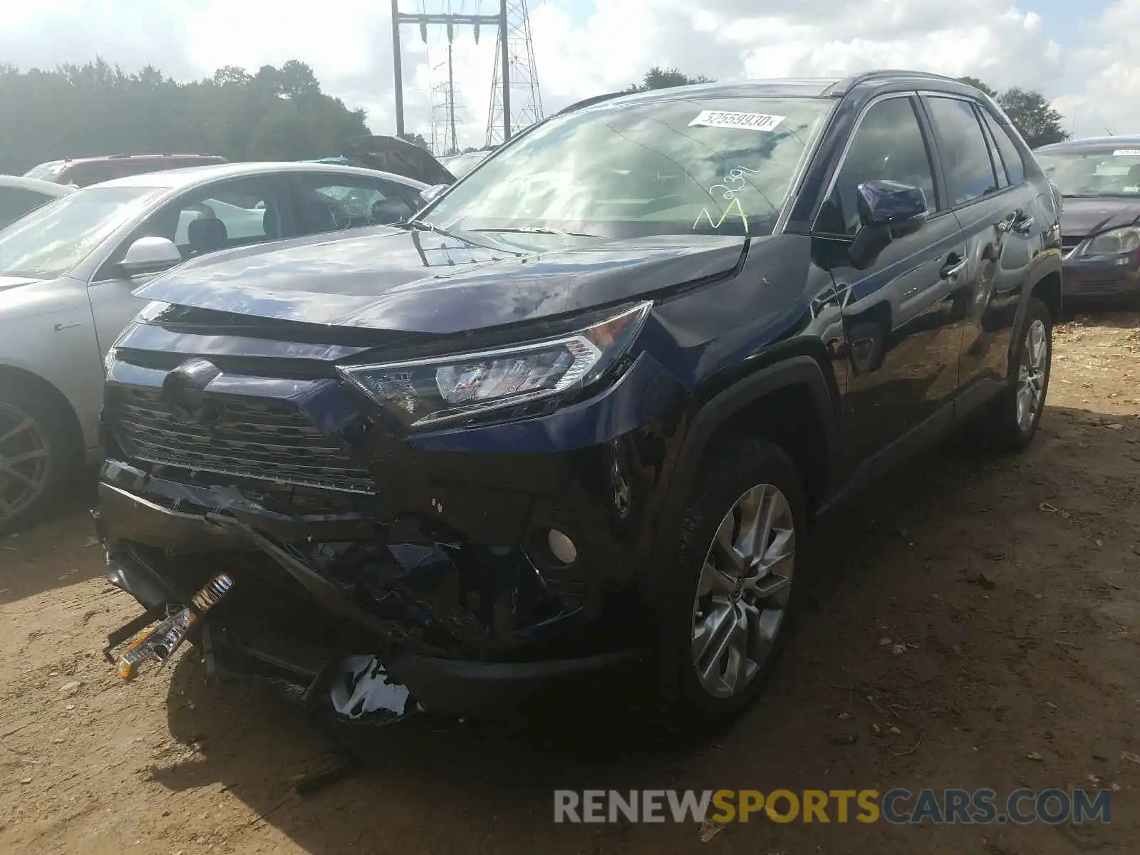 2 Photograph of a damaged car JTMN1RFV8KD521666 TOYOTA RAV4 2019