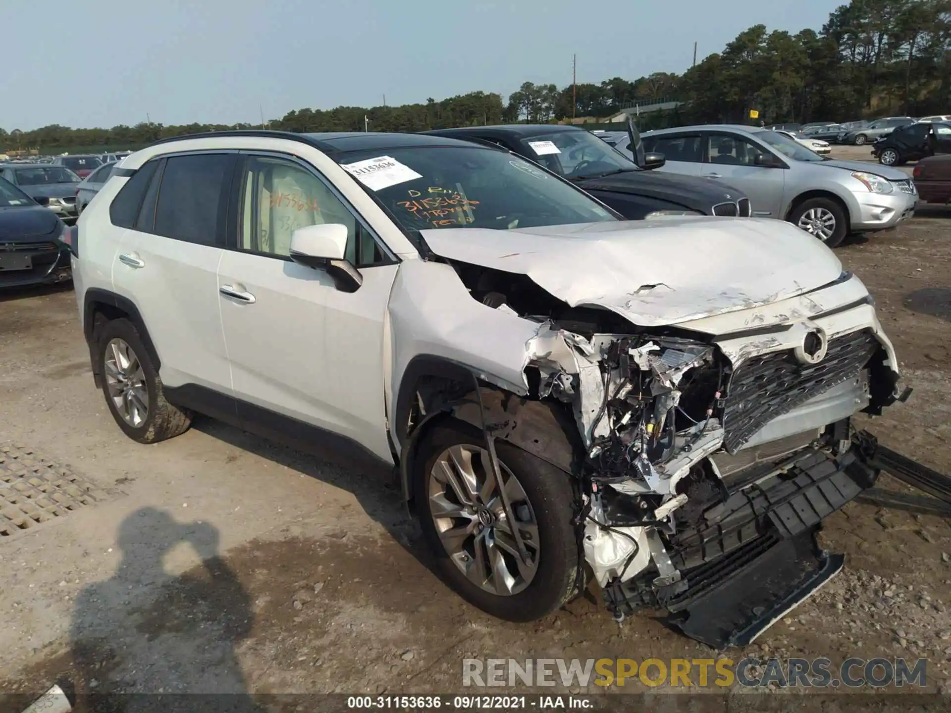 1 Photograph of a damaged car JTMN1RFV8KJ020262 TOYOTA RAV4 2019