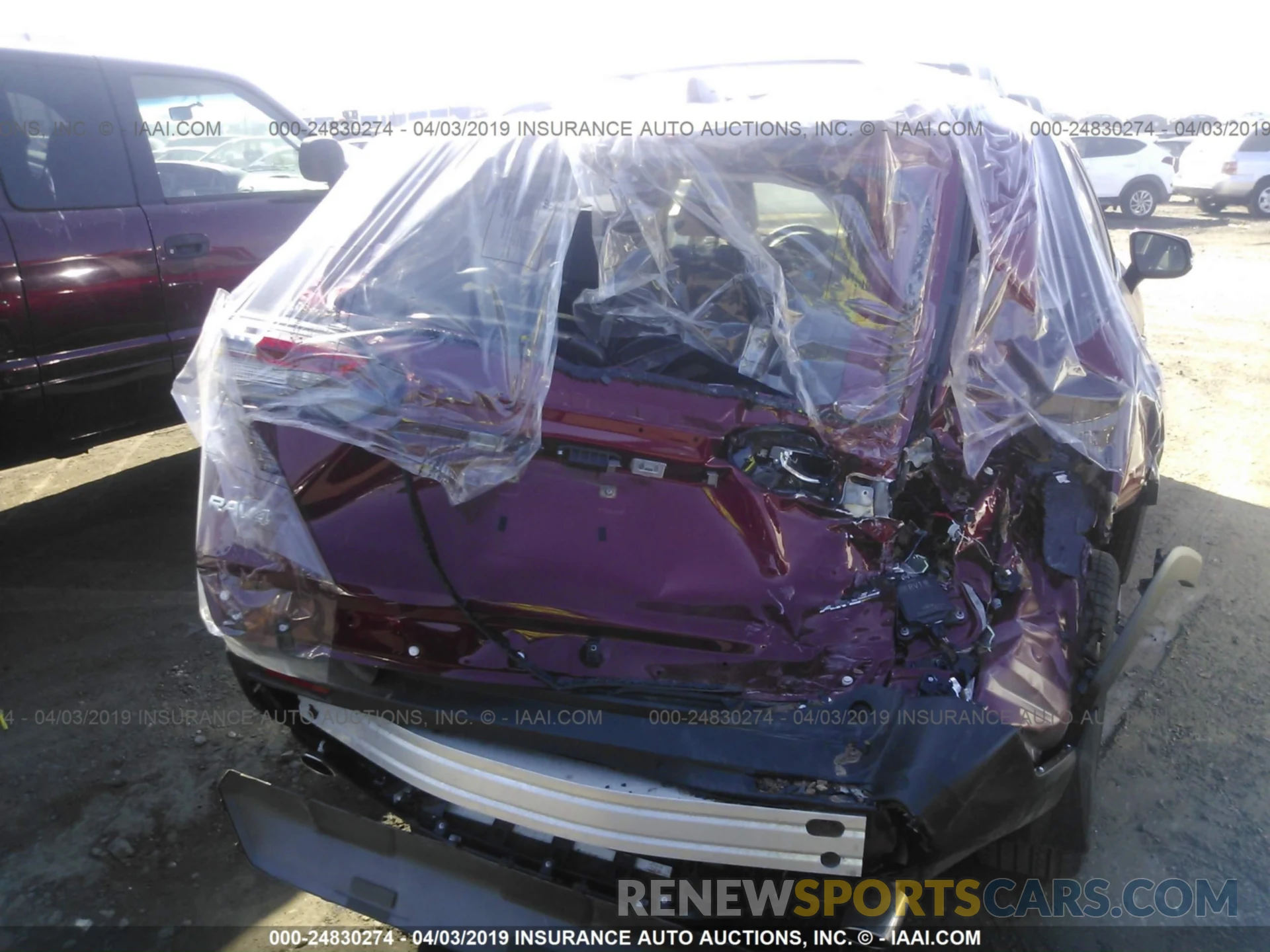 6 Photograph of a damaged car JTMN1RFV9KD004330 TOYOTA RAV4 2019