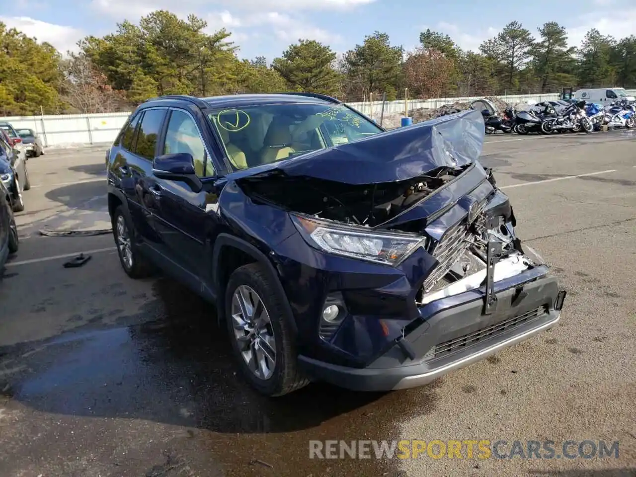 1 Photograph of a damaged car JTMN1RFV9KD500194 TOYOTA RAV4 2019