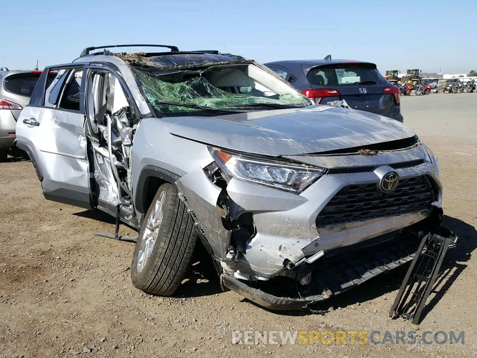 1 Photograph of a damaged car JTMN1RFV9KD502060 TOYOTA RAV4 2019