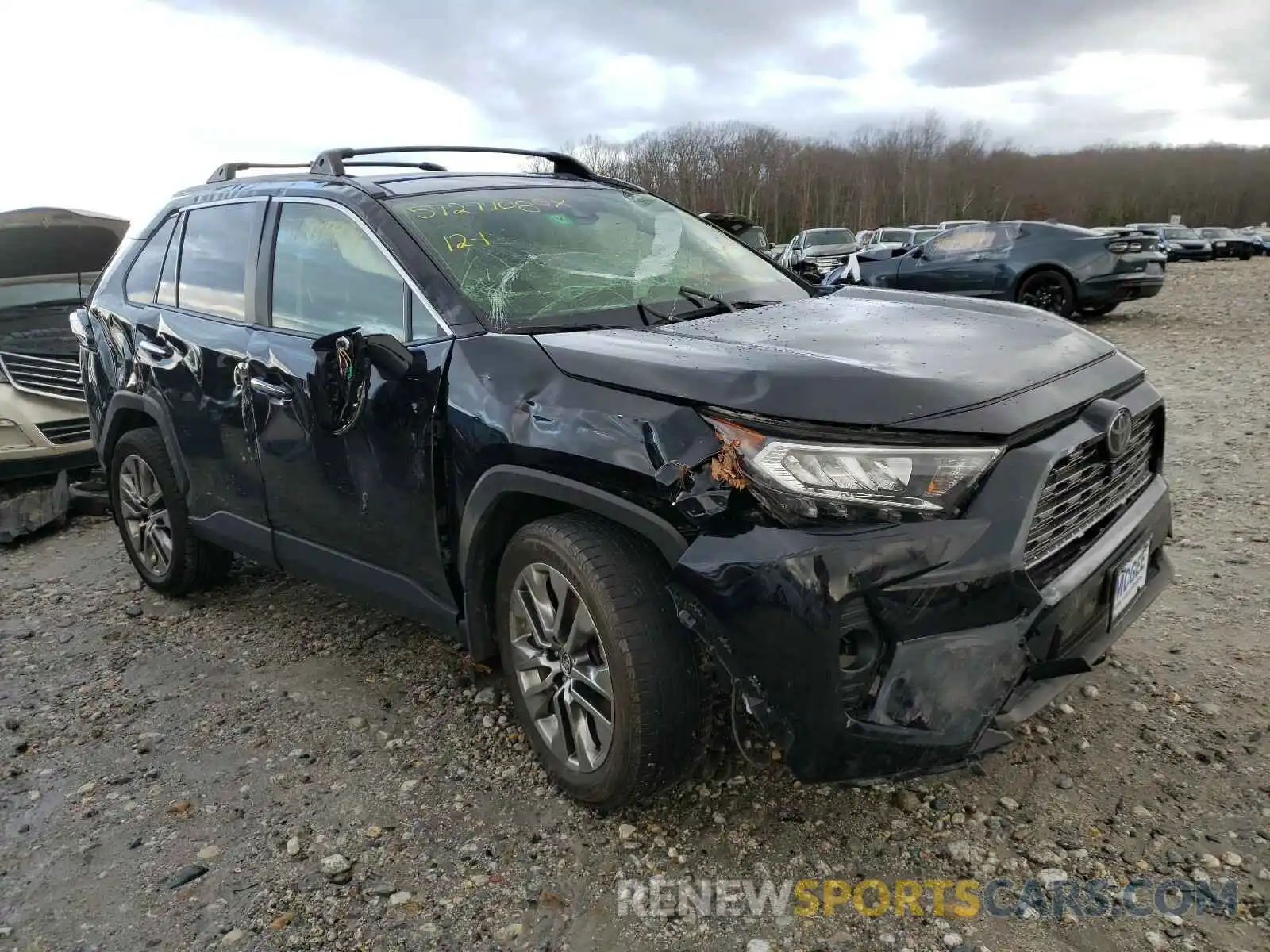 1 Photograph of a damaged car JTMN1RFV9KD503855 TOYOTA RAV4 2019