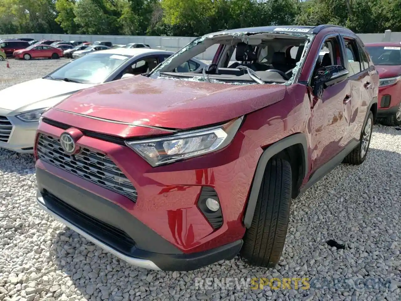 2 Photograph of a damaged car JTMN1RFV9KD515603 TOYOTA RAV4 2019