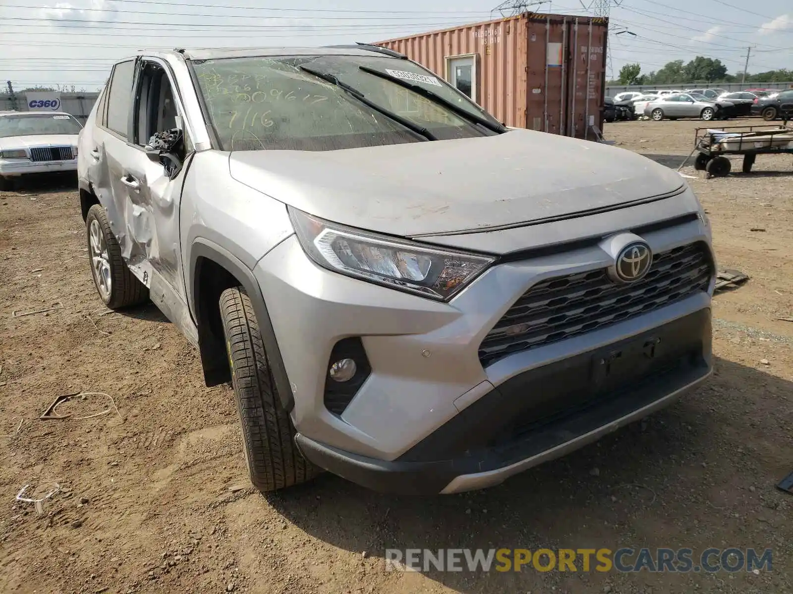 1 Photograph of a damaged car JTMN1RFVXKD009617 TOYOTA RAV4 2019