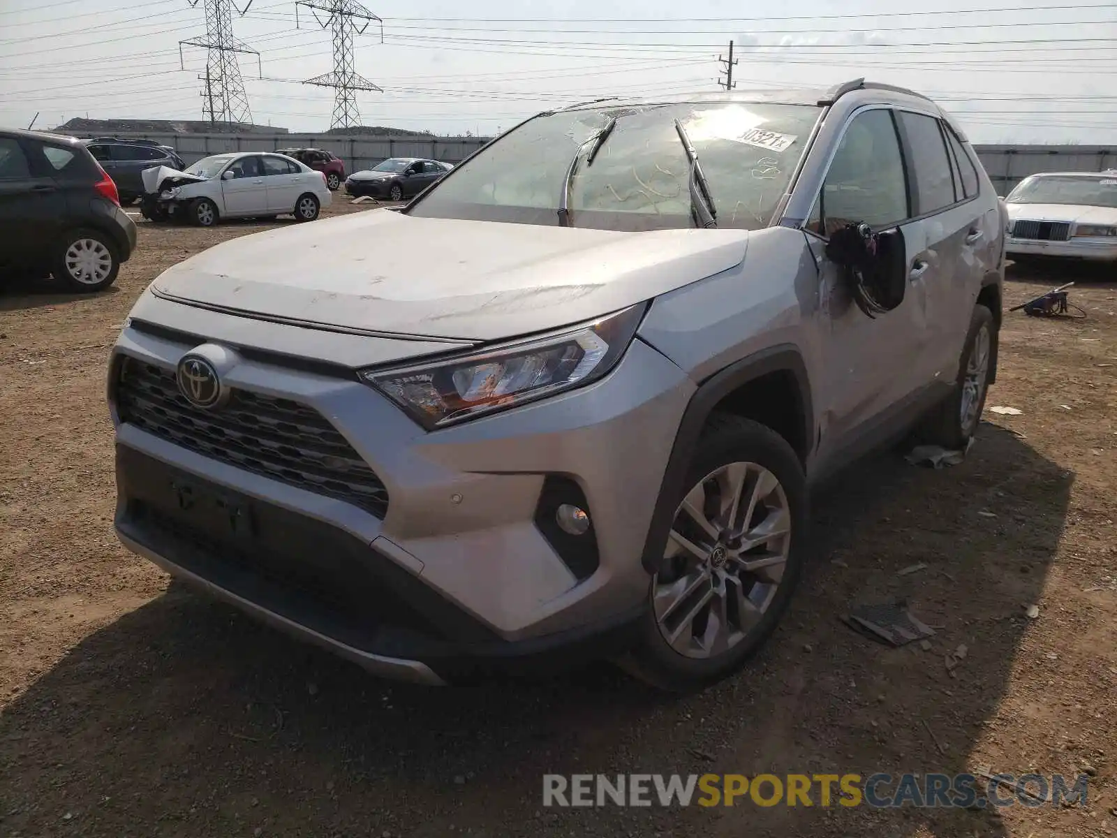 2 Photograph of a damaged car JTMN1RFVXKD009617 TOYOTA RAV4 2019