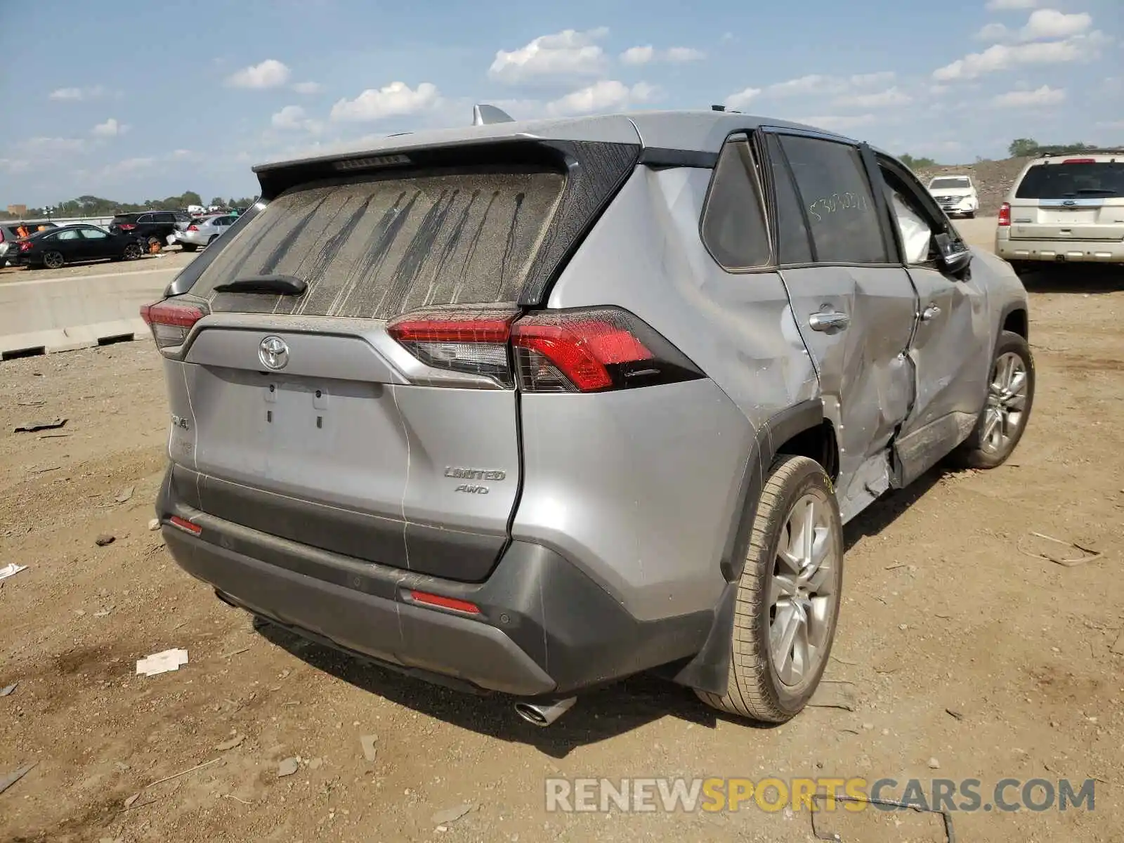 4 Фотография поврежденного автомобиля JTMN1RFVXKD009617 TOYOTA RAV4 2019