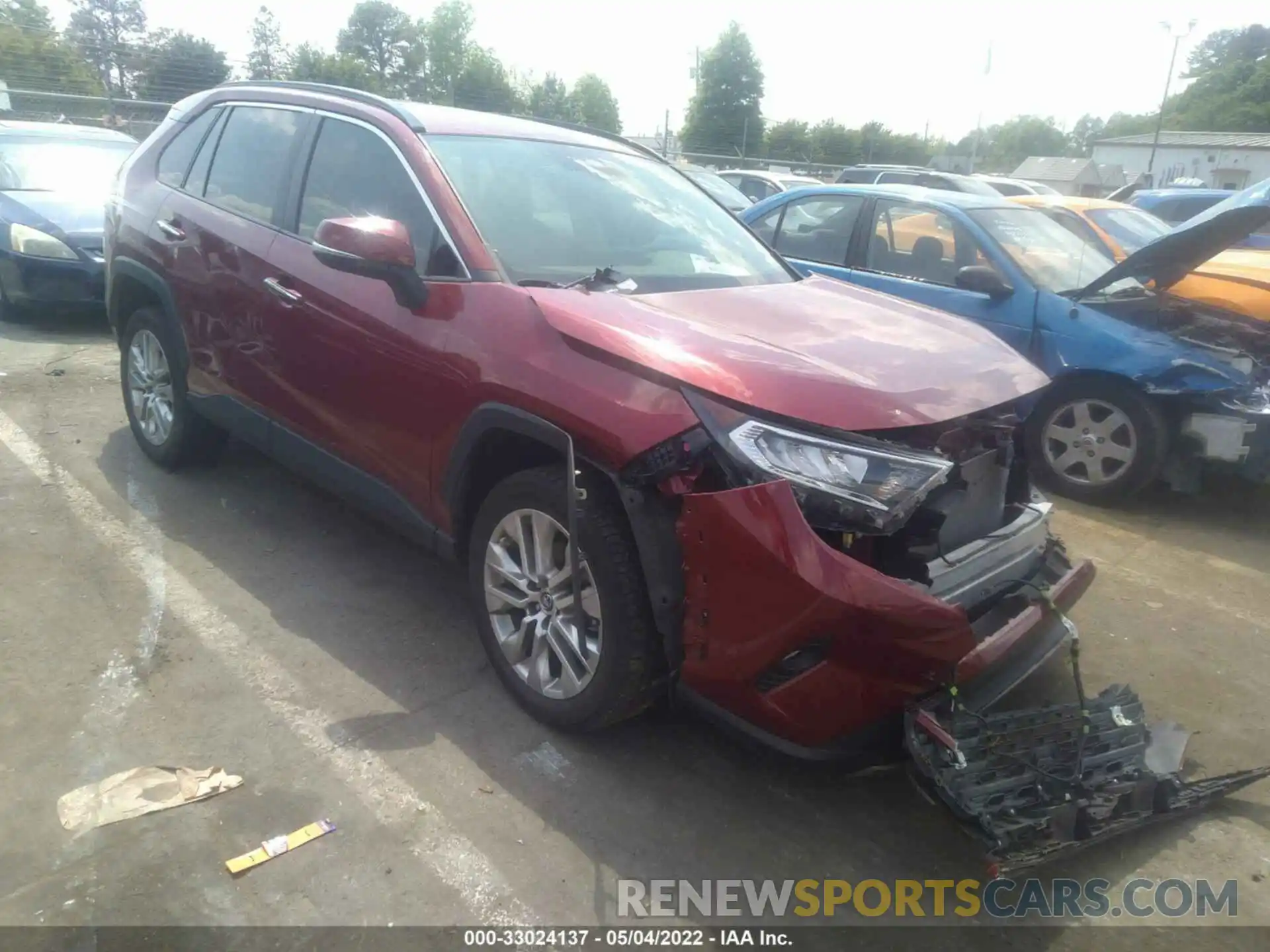 1 Photograph of a damaged car JTMN1RFVXKD038891 TOYOTA RAV4 2019