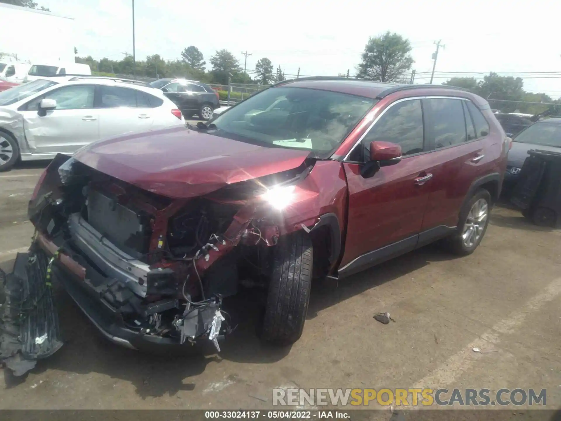 2 Photograph of a damaged car JTMN1RFVXKD038891 TOYOTA RAV4 2019