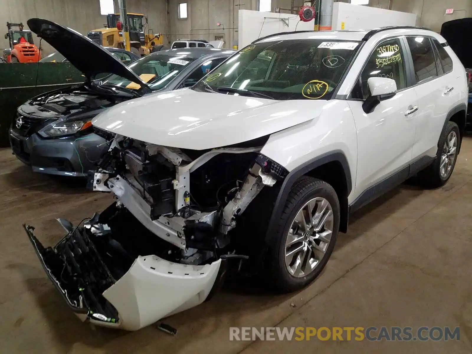 2 Photograph of a damaged car JTMN1RFVXKD514153 TOYOTA RAV4 2019