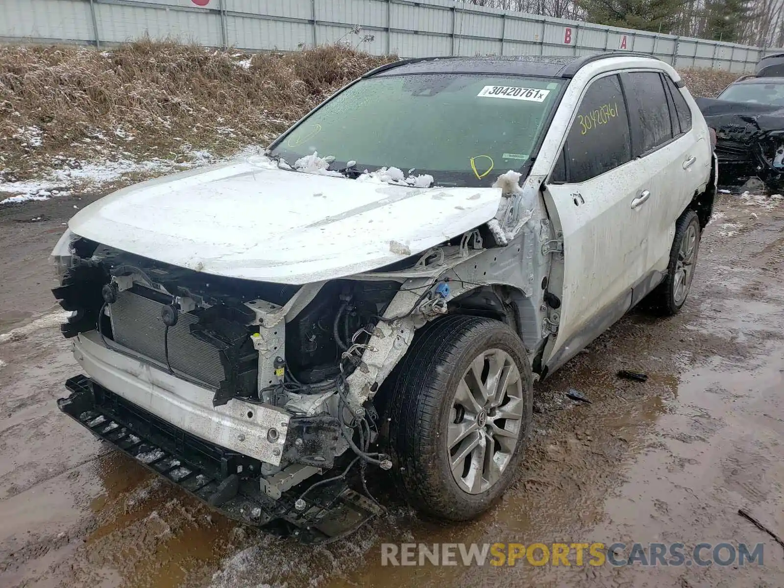 2 Photograph of a damaged car JTMN1RFVXKD518882 TOYOTA RAV4 2019