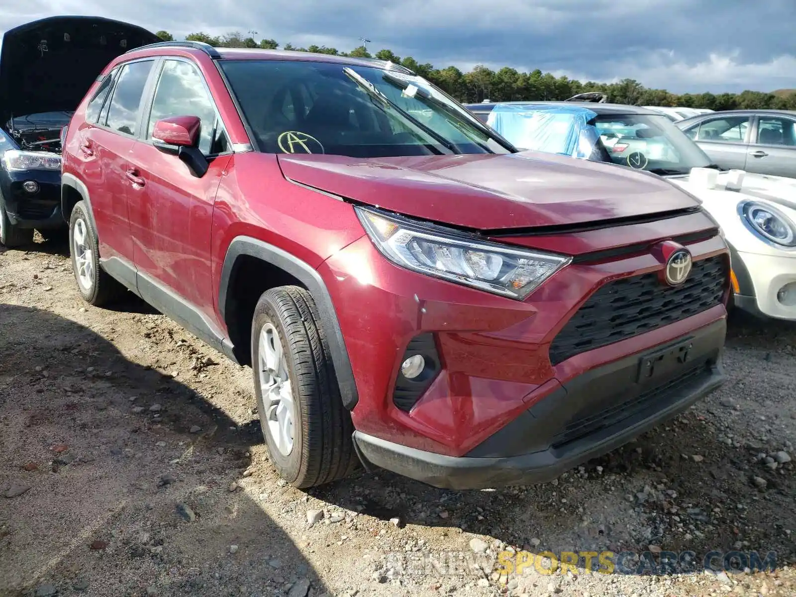 1 Photograph of a damaged car JTMP1RFV0KD012440 TOYOTA RAV4 2019