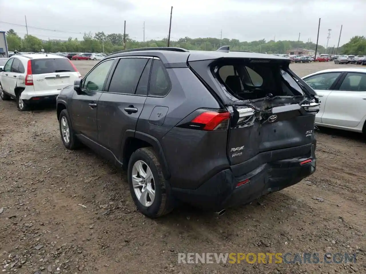 3 Photograph of a damaged car JTMP1RFV0KD018853 TOYOTA RAV4 2019