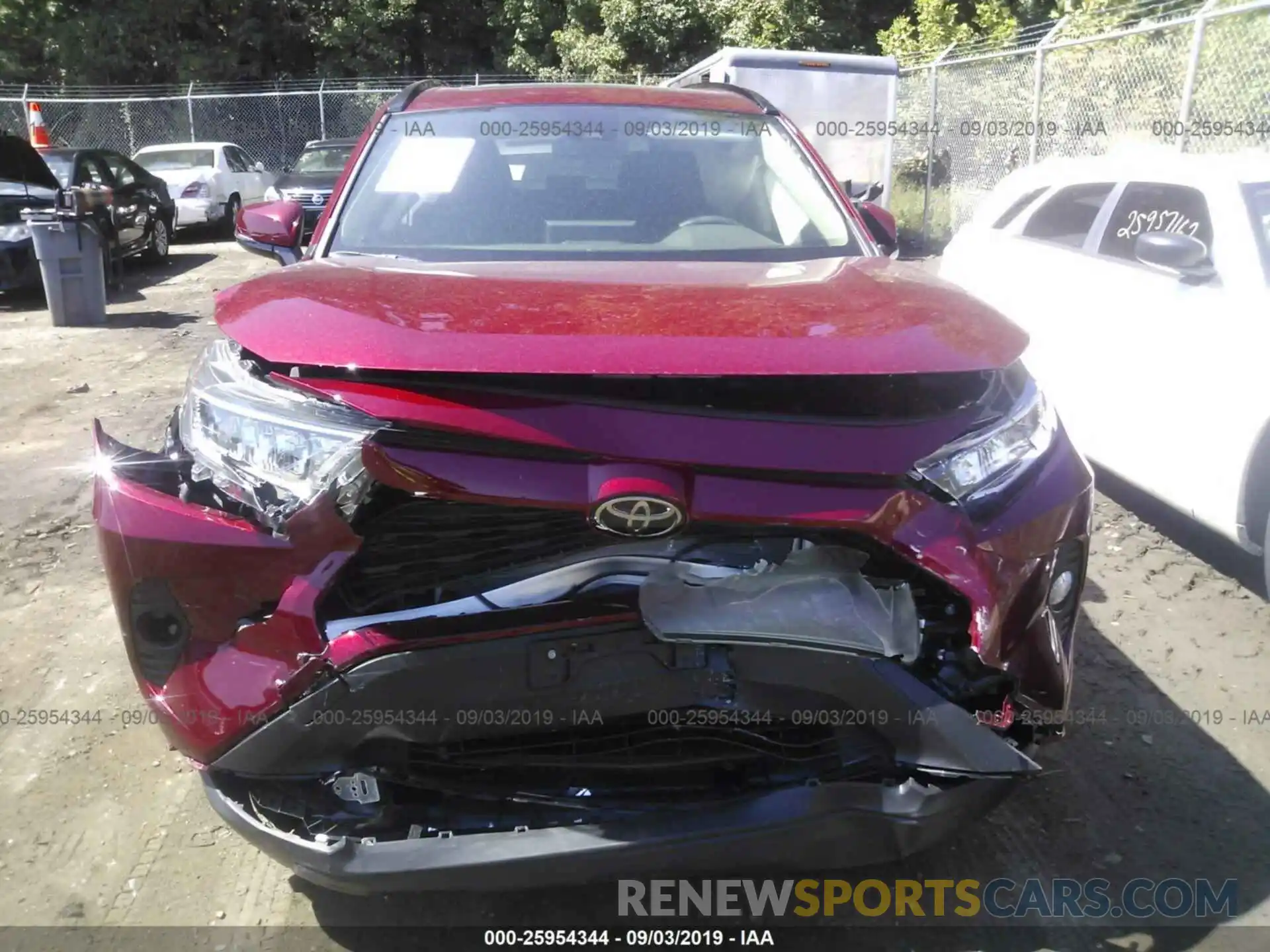 6 Photograph of a damaged car JTMP1RFV0KD031215 TOYOTA RAV4 2019