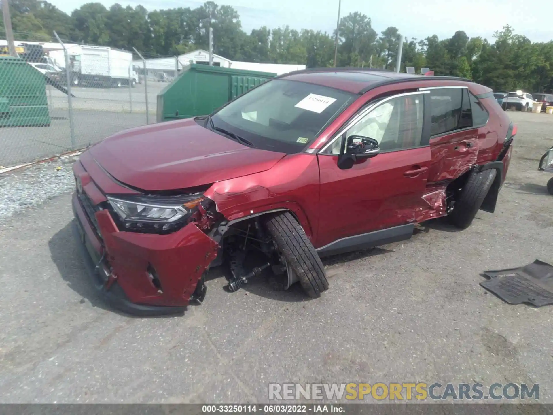 2 Photograph of a damaged car JTMP1RFV0KD036561 TOYOTA RAV4 2019