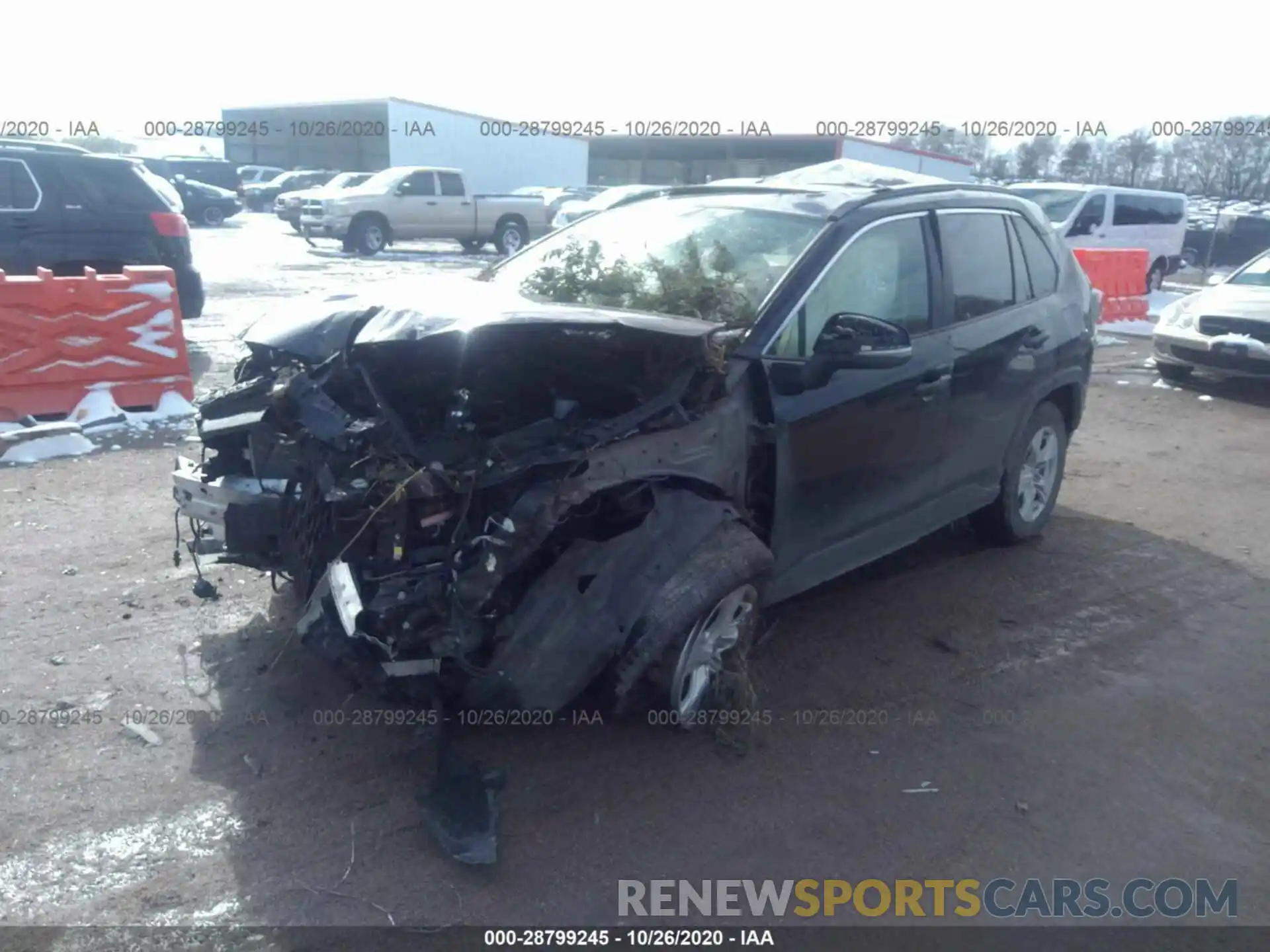 2 Photograph of a damaged car JTMP1RFV0KJ025318 TOYOTA RAV4 2019