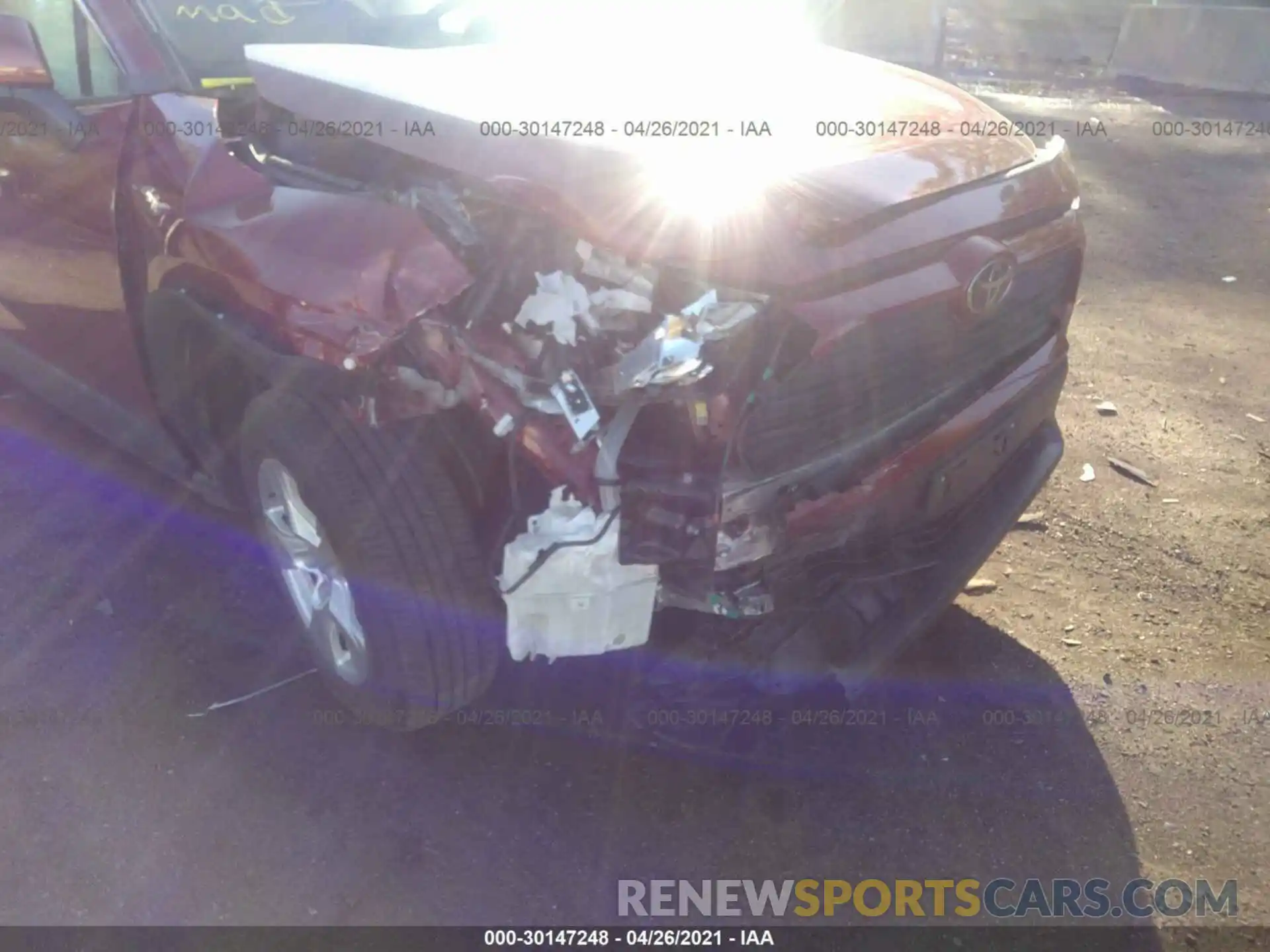 6 Photograph of a damaged car JTMP1RFV1KD004931 TOYOTA RAV4 2019