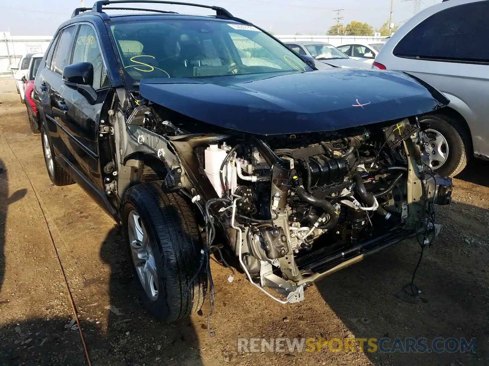 1 Photograph of a damaged car JTMP1RFV1KD008509 TOYOTA RAV4 2019