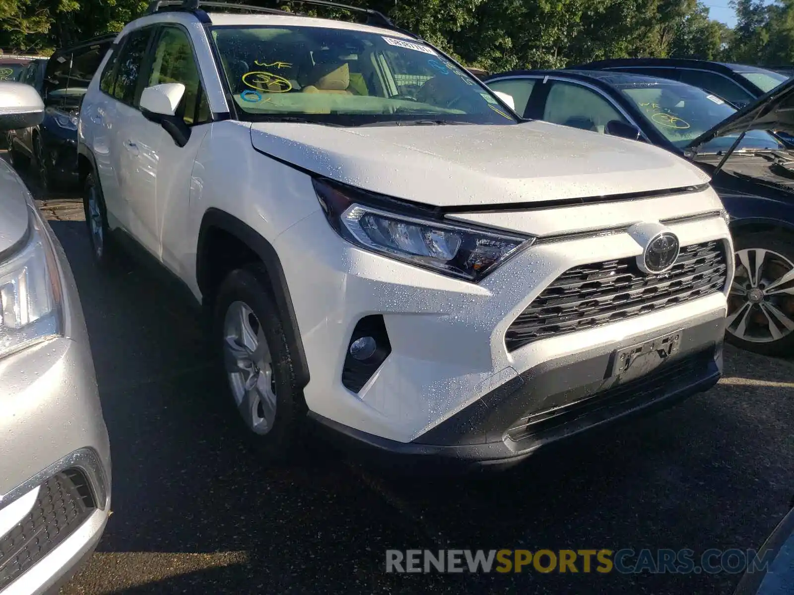 1 Photograph of a damaged car JTMP1RFV1KD009465 TOYOTA RAV4 2019