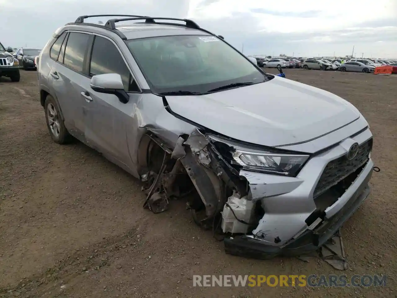 1 Photograph of a damaged car JTMP1RFV1KD010342 TOYOTA RAV4 2019