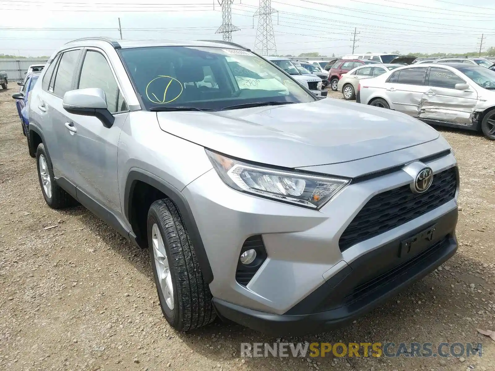 1 Photograph of a damaged car JTMP1RFV1KD026069 TOYOTA RAV4 2019