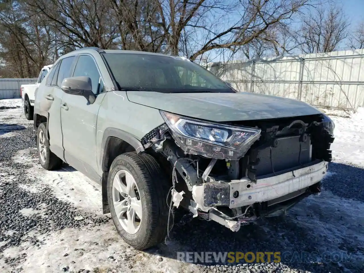 1 Photograph of a damaged car JTMP1RFV1KD027481 TOYOTA RAV4 2019