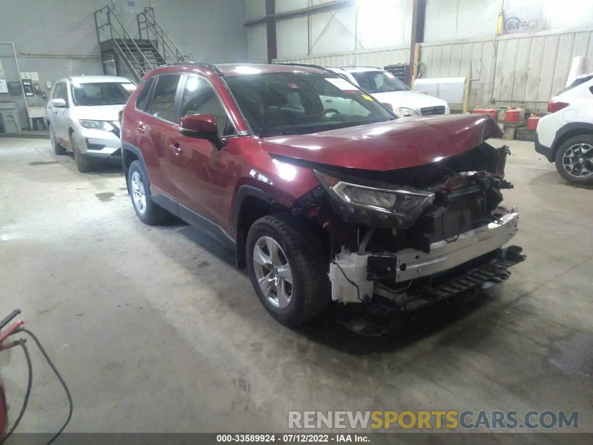 1 Photograph of a damaged car JTMP1RFV1KD031028 TOYOTA RAV4 2019