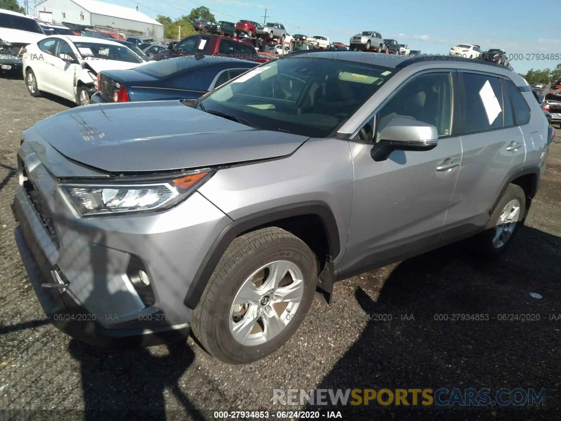 2 Photograph of a damaged car JTMP1RFV1KD503406 TOYOTA RAV4 2019