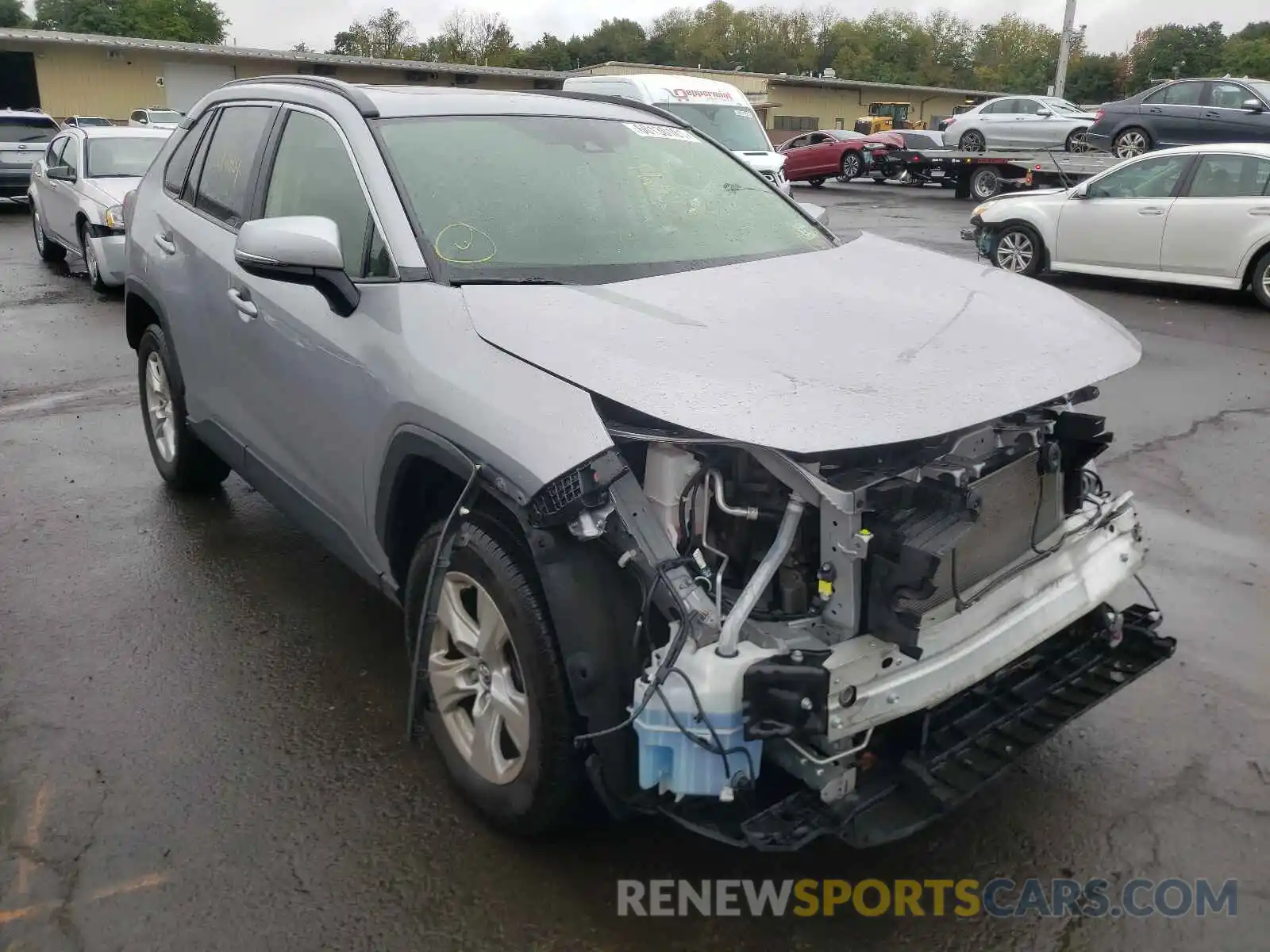 1 Photograph of a damaged car JTMP1RFV1KD505107 TOYOTA RAV4 2019