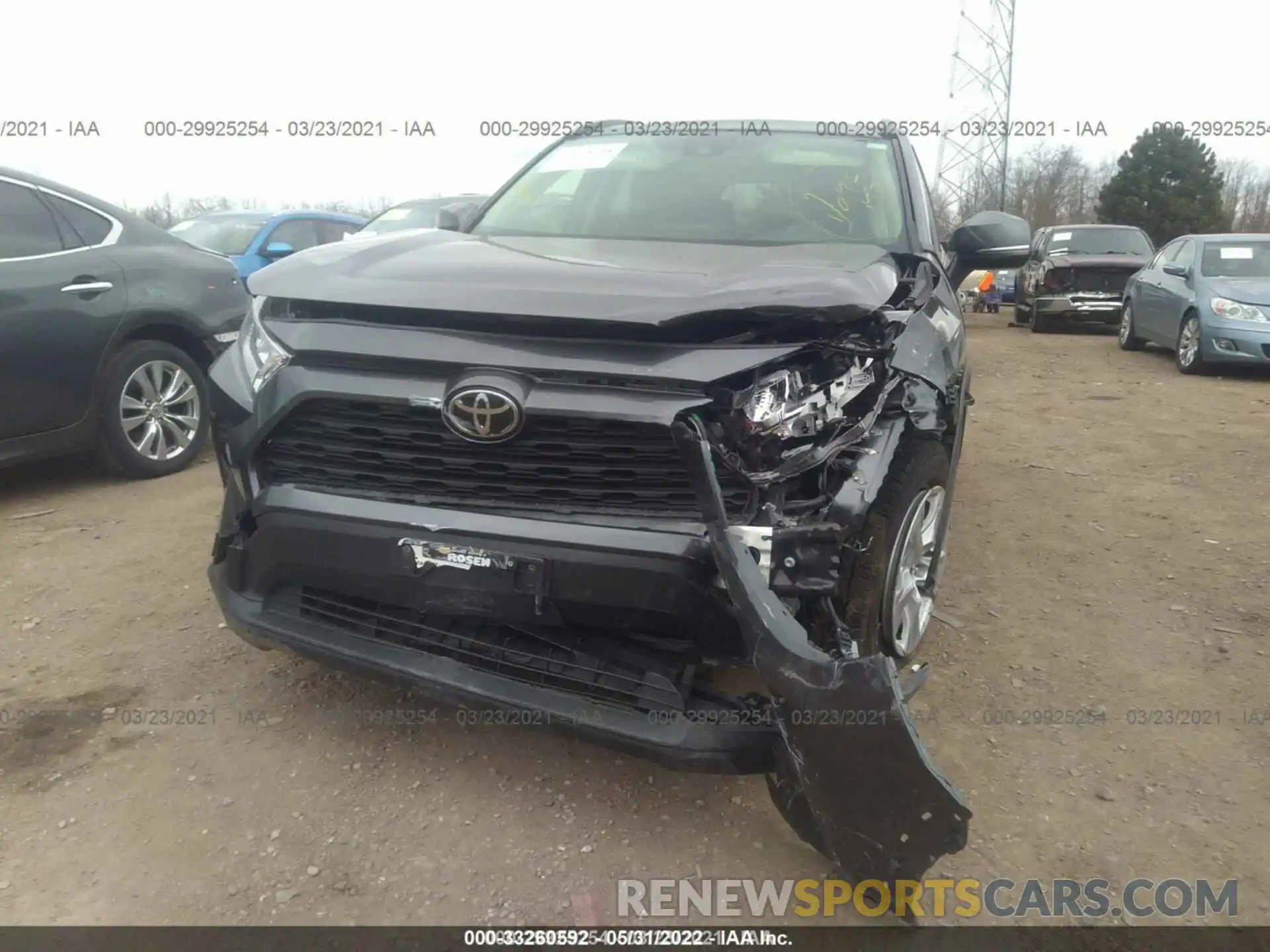 6 Photograph of a damaged car JTMP1RFV1KD505561 TOYOTA RAV4 2019