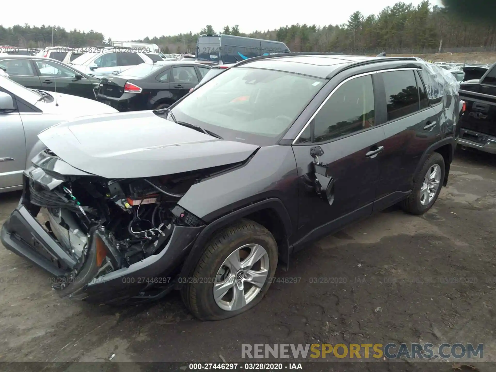 2 Photograph of a damaged car JTMP1RFV1KJ004168 TOYOTA RAV4 2019