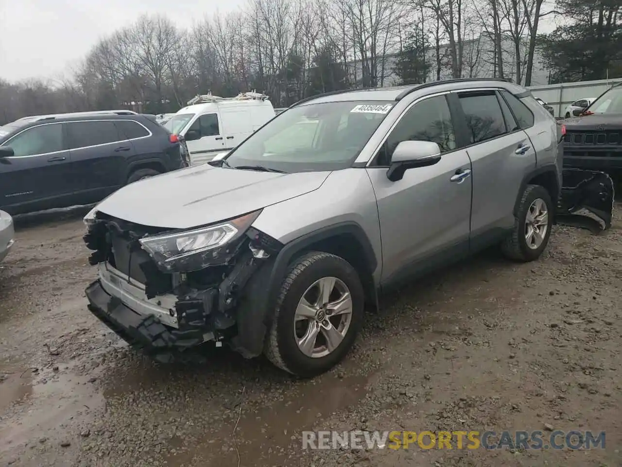 1 Photograph of a damaged car JTMP1RFV1KJ008592 TOYOTA RAV4 2019