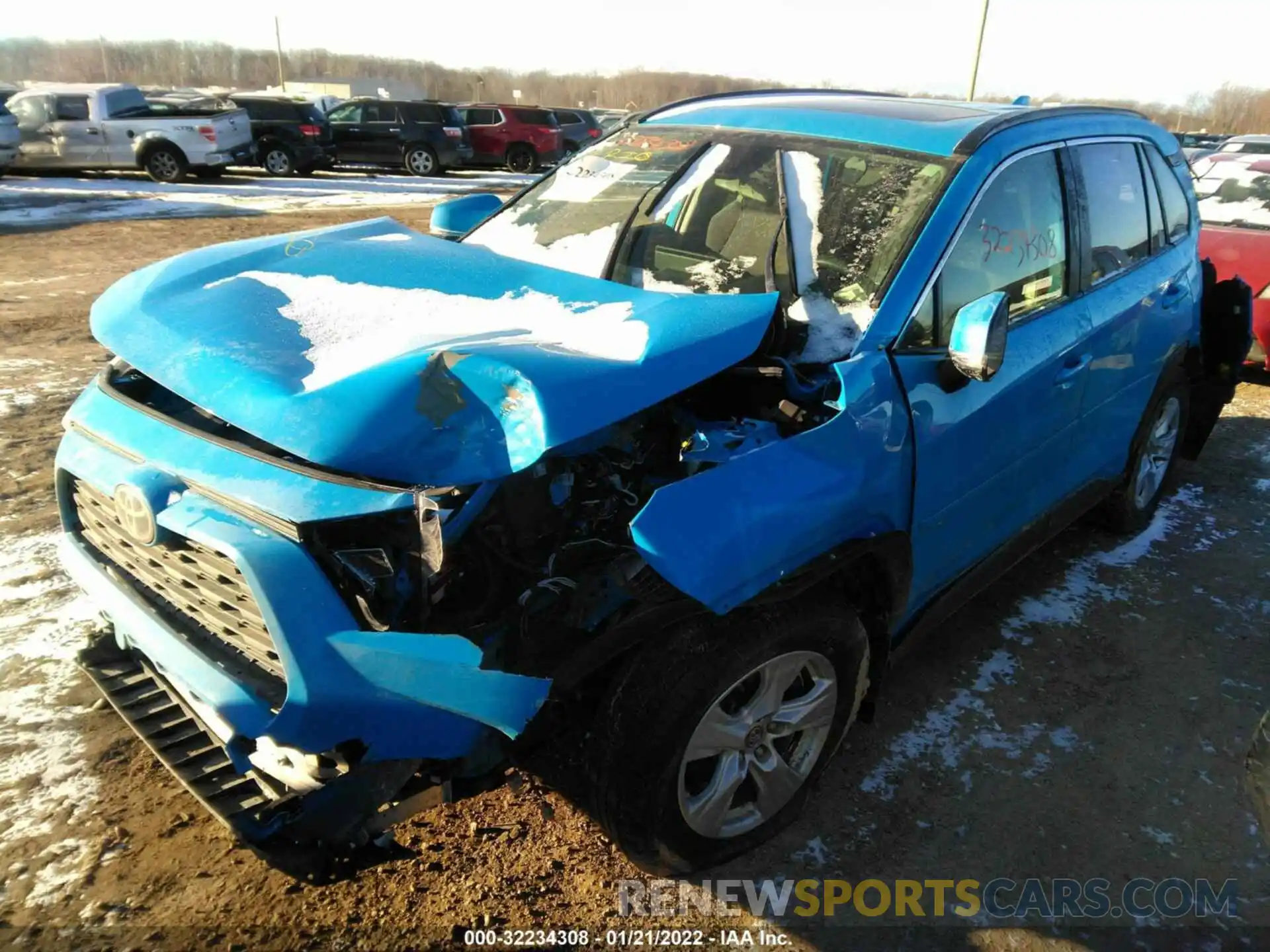 2 Photograph of a damaged car JTMP1RFV2KD010074 TOYOTA RAV4 2019