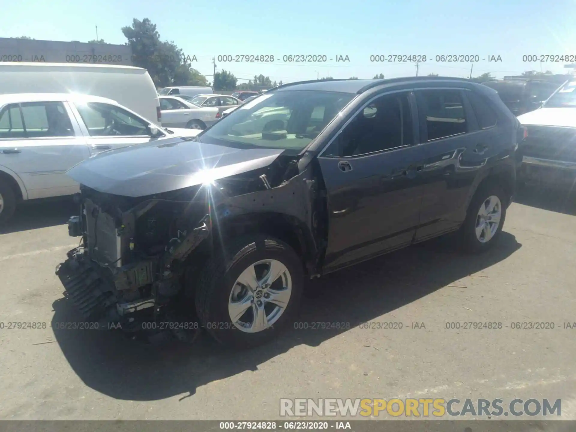 2 Photograph of a damaged car JTMP1RFV2KD016442 TOYOTA RAV4 2019