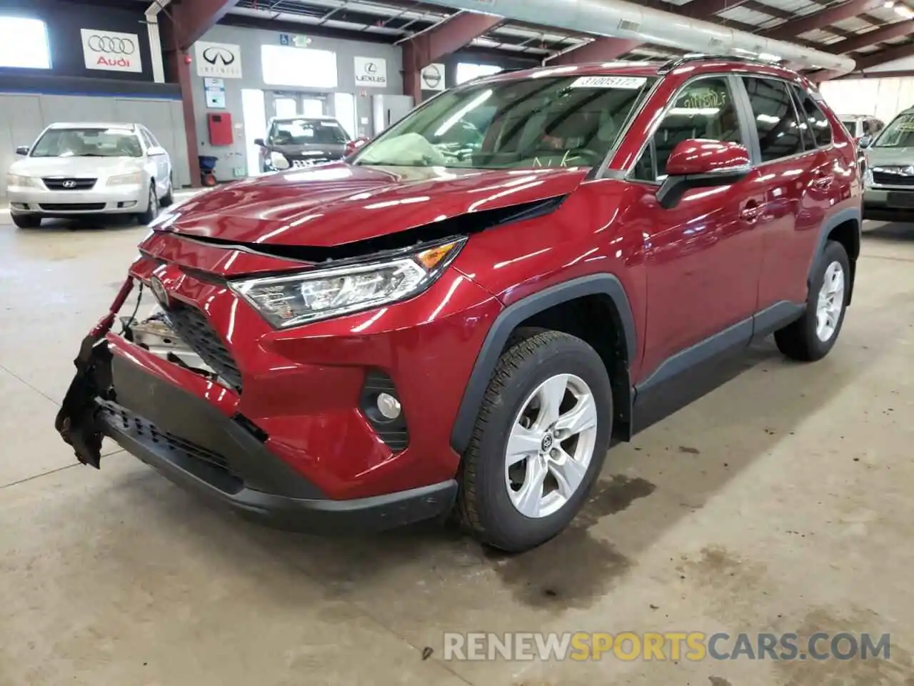 2 Photograph of a damaged car JTMP1RFV2KD030034 TOYOTA RAV4 2019