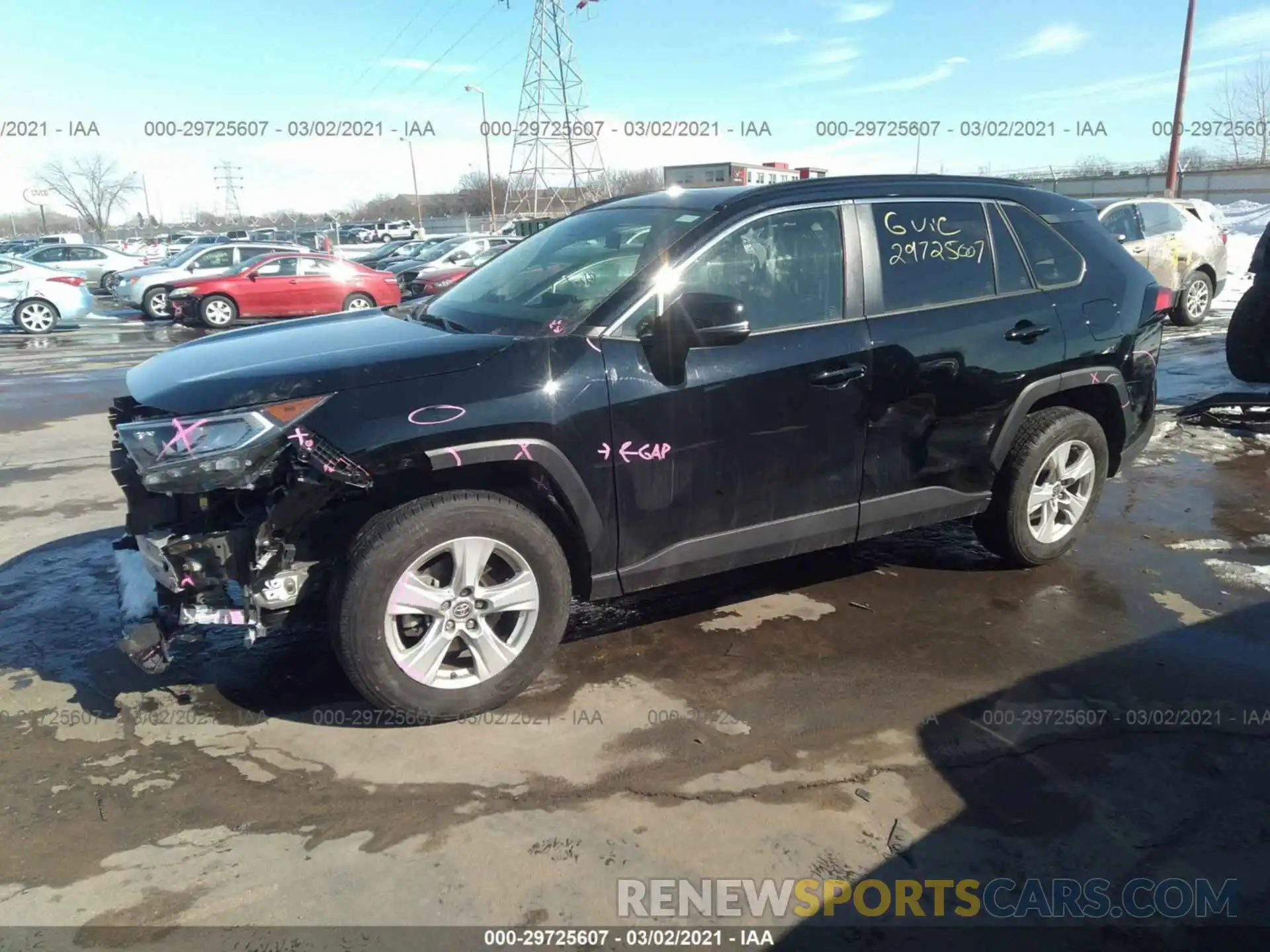 2 Photograph of a damaged car JTMP1RFV2KD043611 TOYOTA RAV4 2019