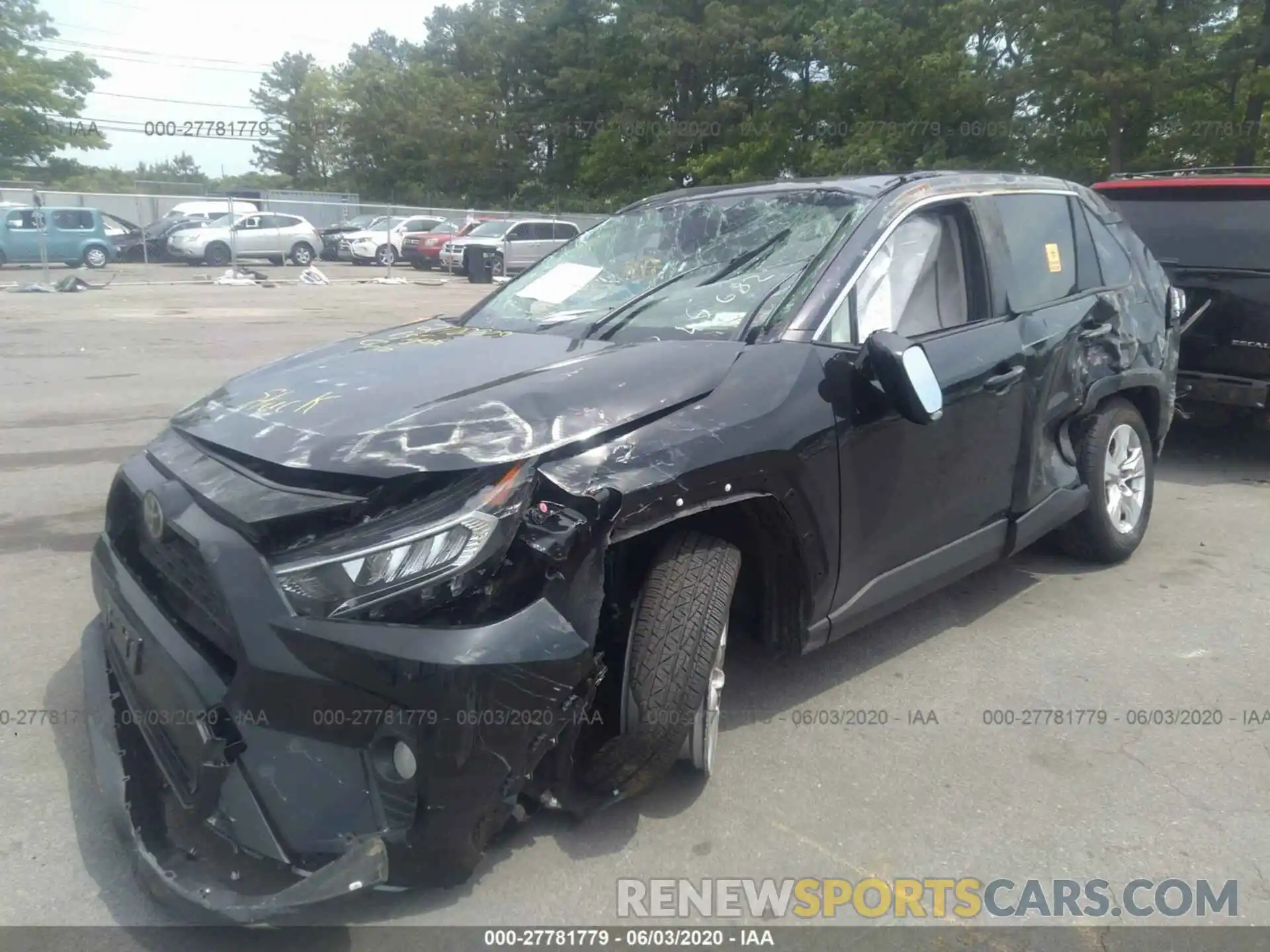 2 Photograph of a damaged car JTMP1RFV2KD045682 TOYOTA RAV4 2019