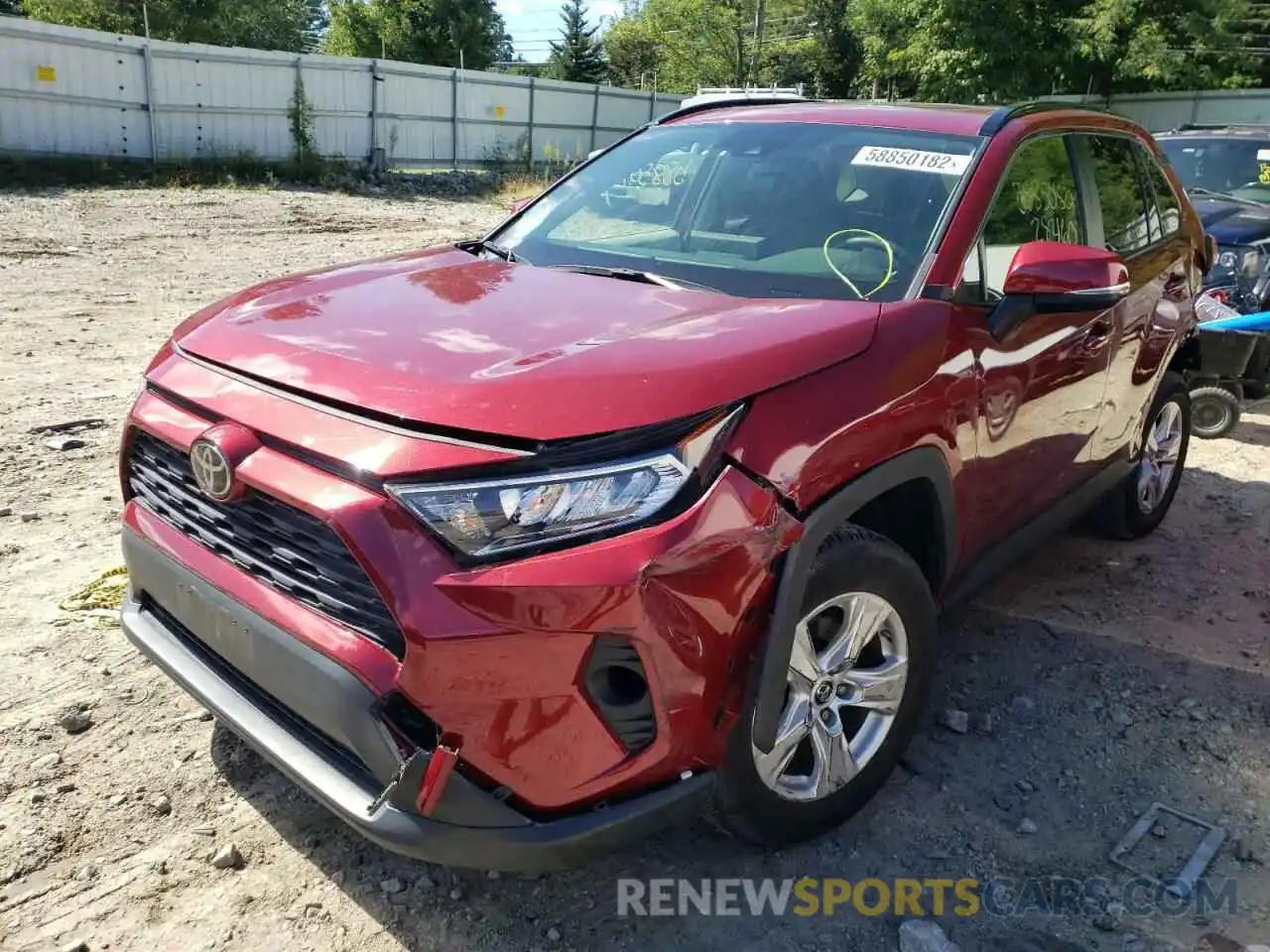 2 Photograph of a damaged car JTMP1RFV2KD501924 TOYOTA RAV4 2019