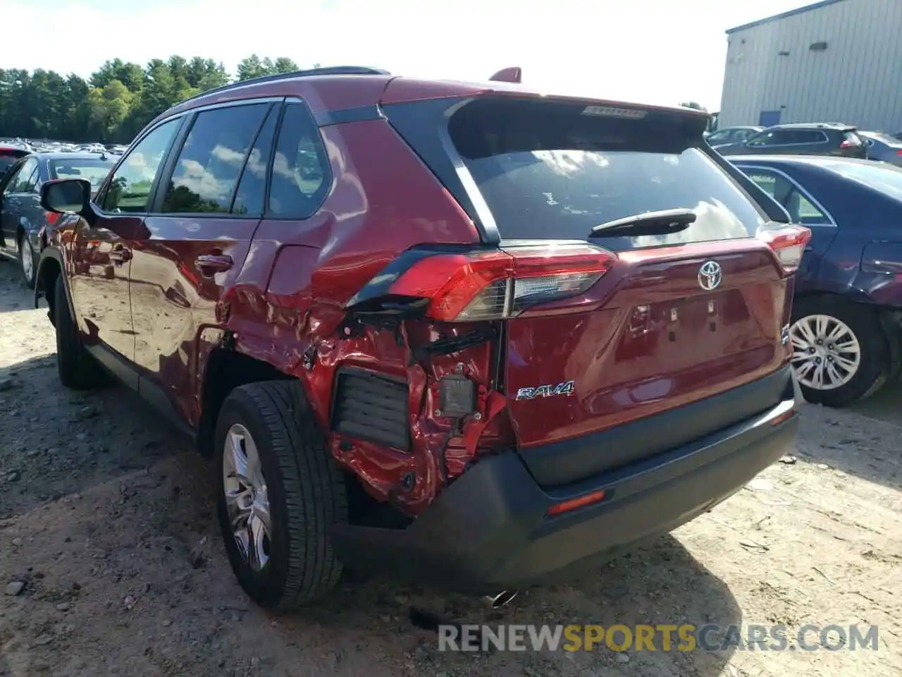 3 Photograph of a damaged car JTMP1RFV2KD501924 TOYOTA RAV4 2019