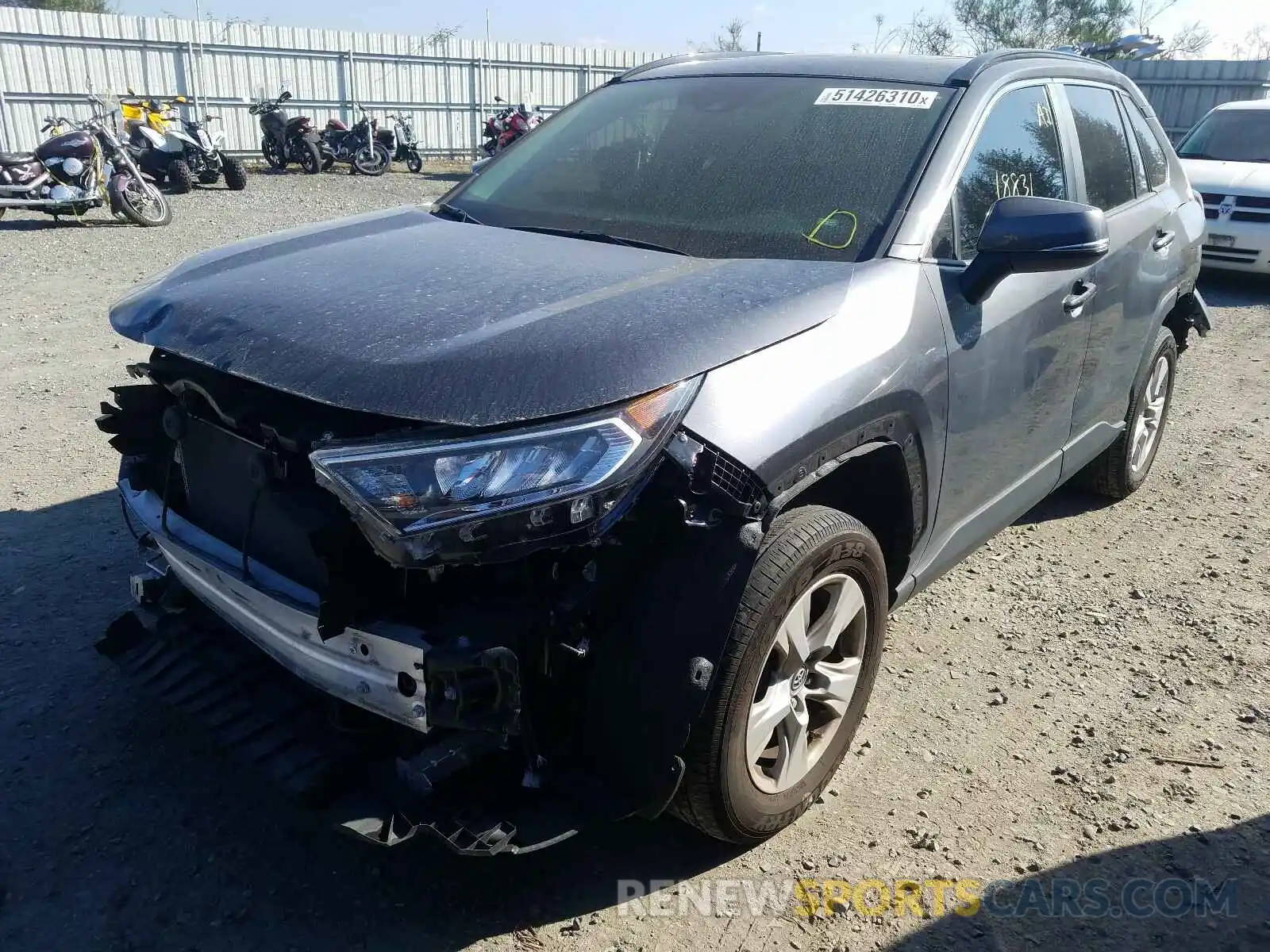 2 Photograph of a damaged car JTMP1RFV2KD505343 TOYOTA RAV4 2019