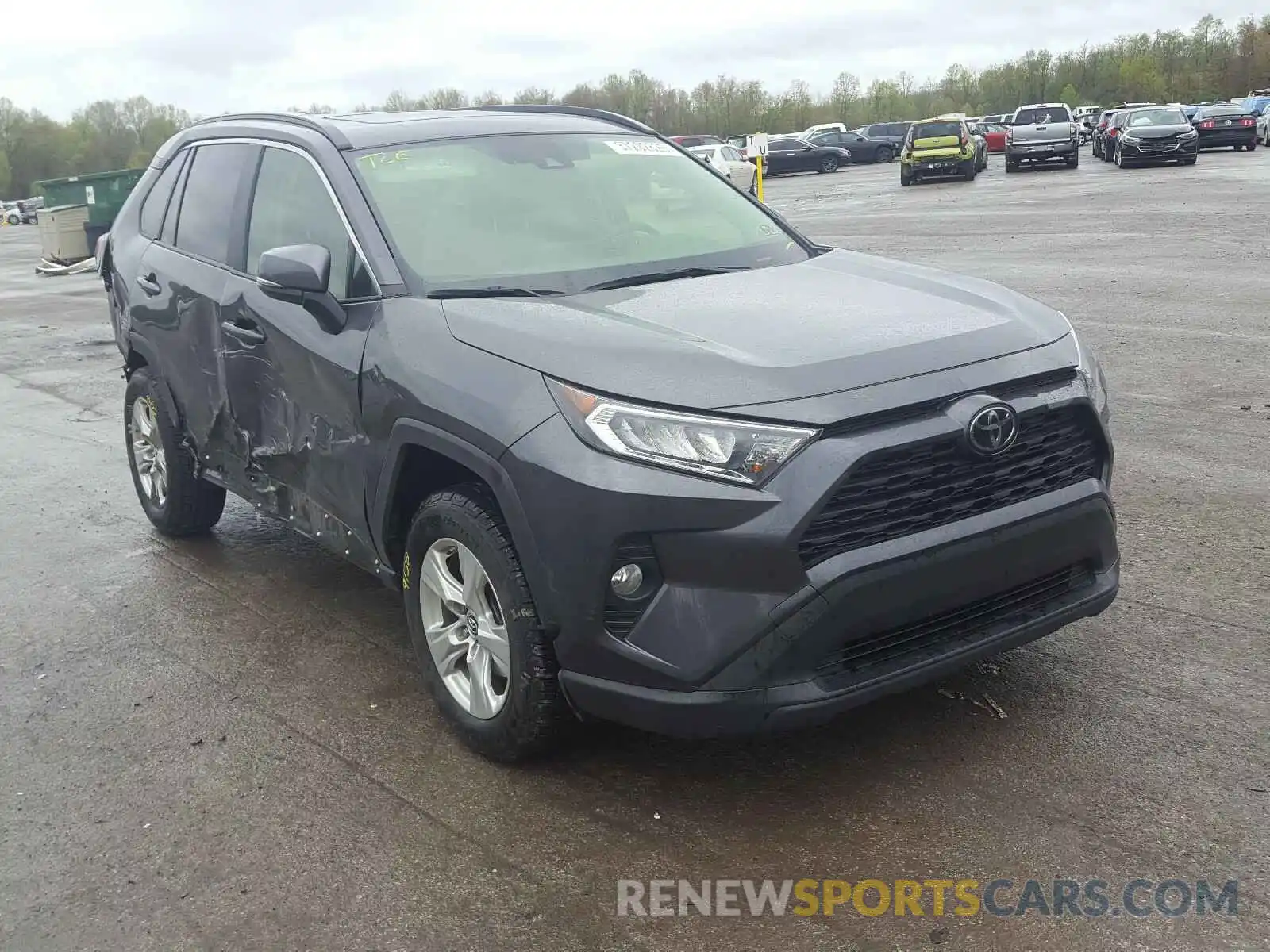 1 Photograph of a damaged car JTMP1RFV2KJ001280 TOYOTA RAV4 2019