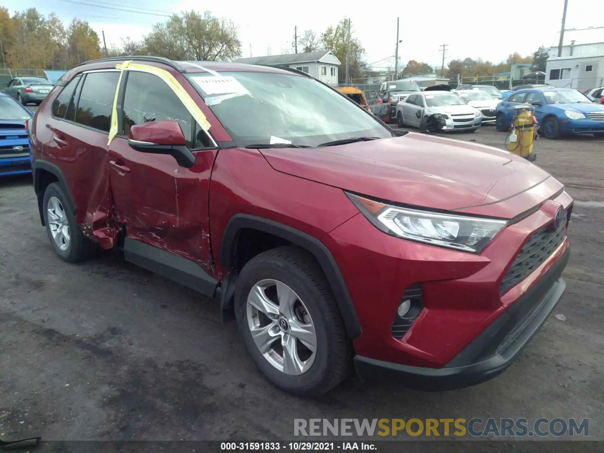 1 Photograph of a damaged car JTMP1RFV2KJ007869 TOYOTA RAV4 2019