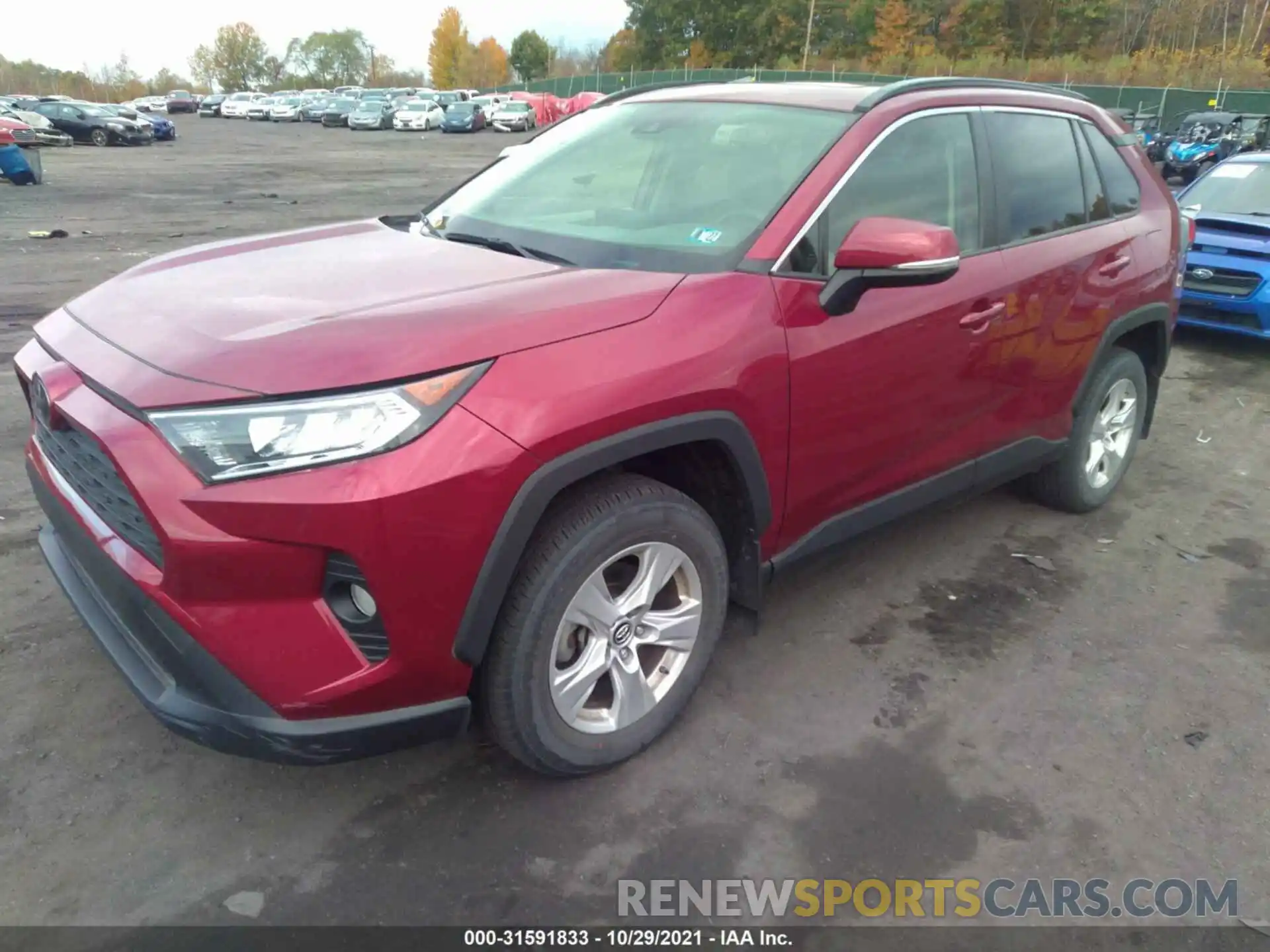 2 Photograph of a damaged car JTMP1RFV2KJ007869 TOYOTA RAV4 2019