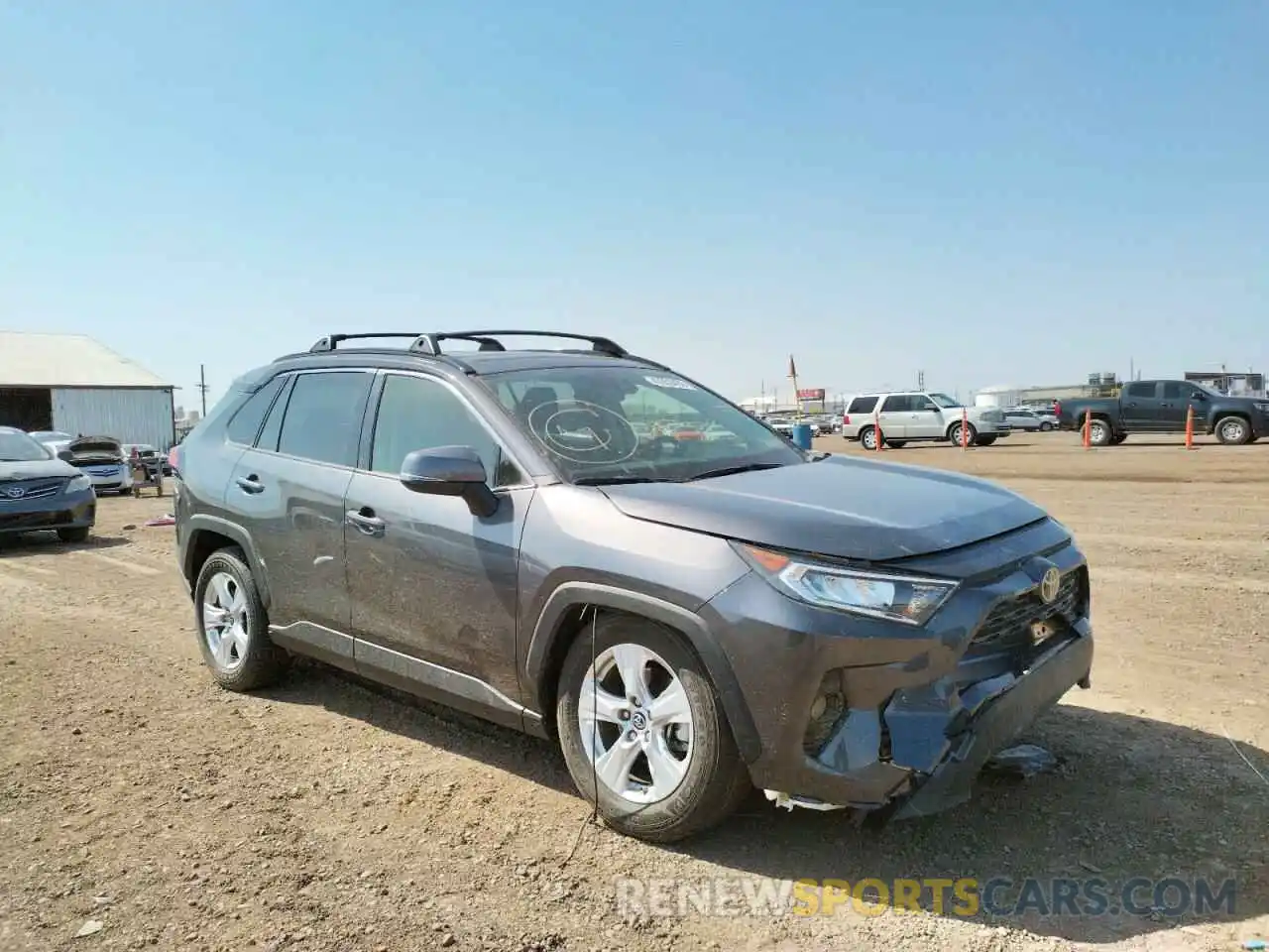 1 Photograph of a damaged car JTMP1RFV2KJ020881 TOYOTA RAV4 2019