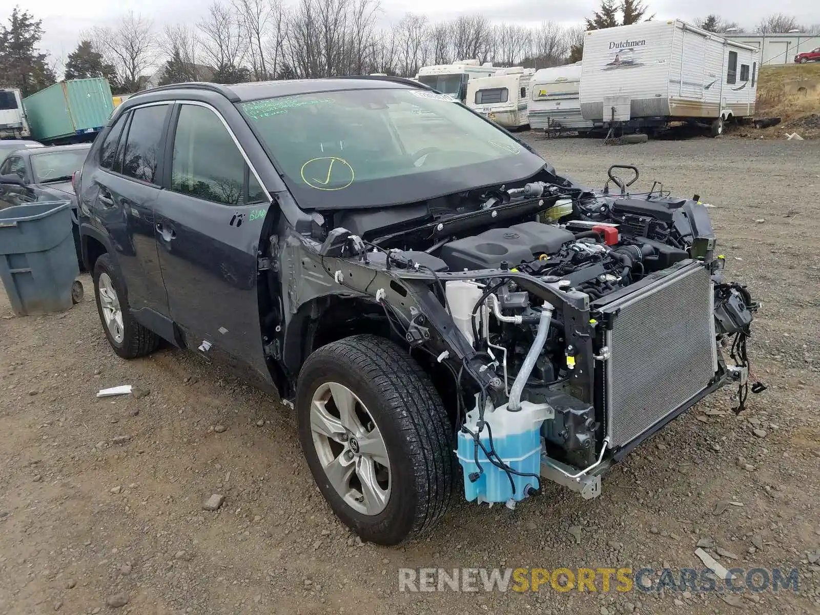 1 Photograph of a damaged car JTMP1RFV3KD009807 TOYOTA RAV4 2019