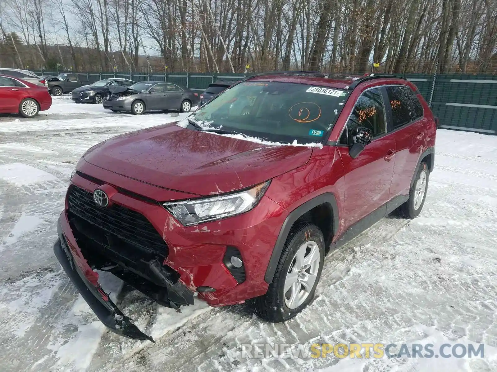 2 Photograph of a damaged car JTMP1RFV3KD029992 TOYOTA RAV4 2019