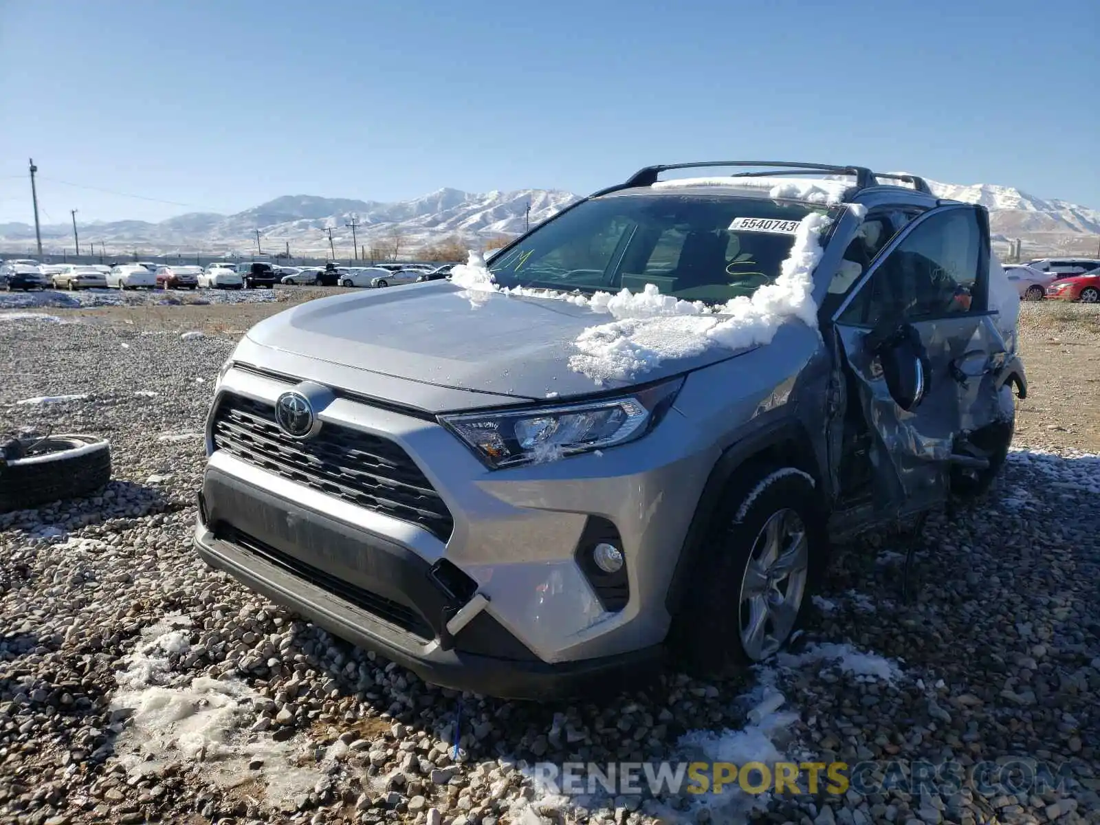 2 Photograph of a damaged car JTMP1RFV3KD030379 TOYOTA RAV4 2019