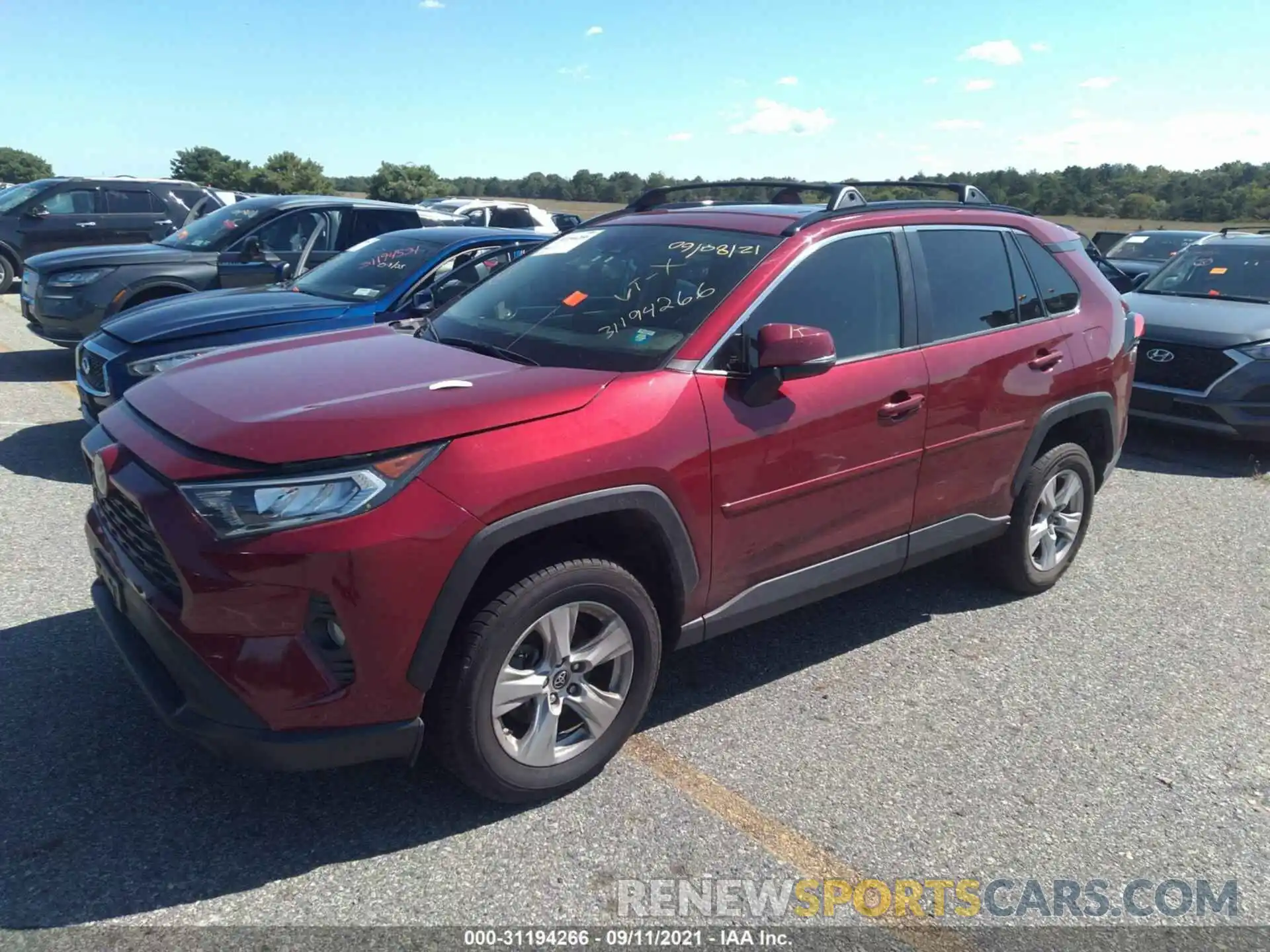 2 Photograph of a damaged car JTMP1RFV3KD033153 TOYOTA RAV4 2019