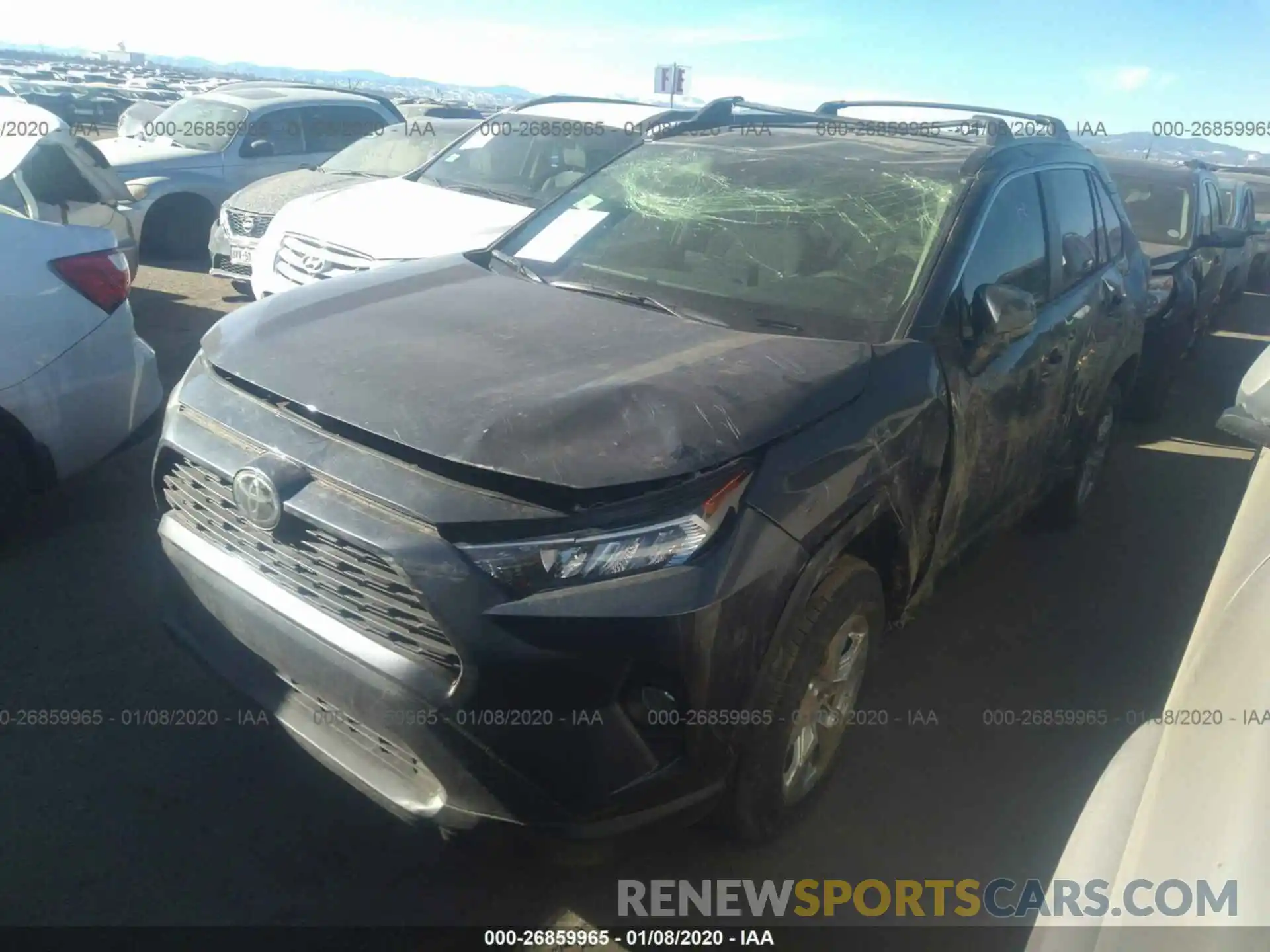 2 Photograph of a damaged car JTMP1RFV3KD036781 TOYOTA RAV4 2019