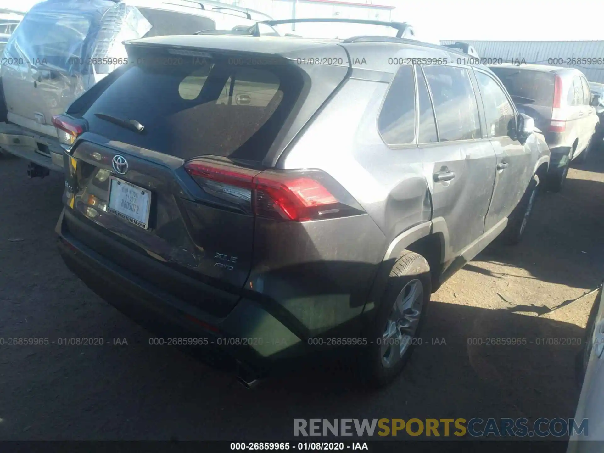 4 Photograph of a damaged car JTMP1RFV3KD036781 TOYOTA RAV4 2019